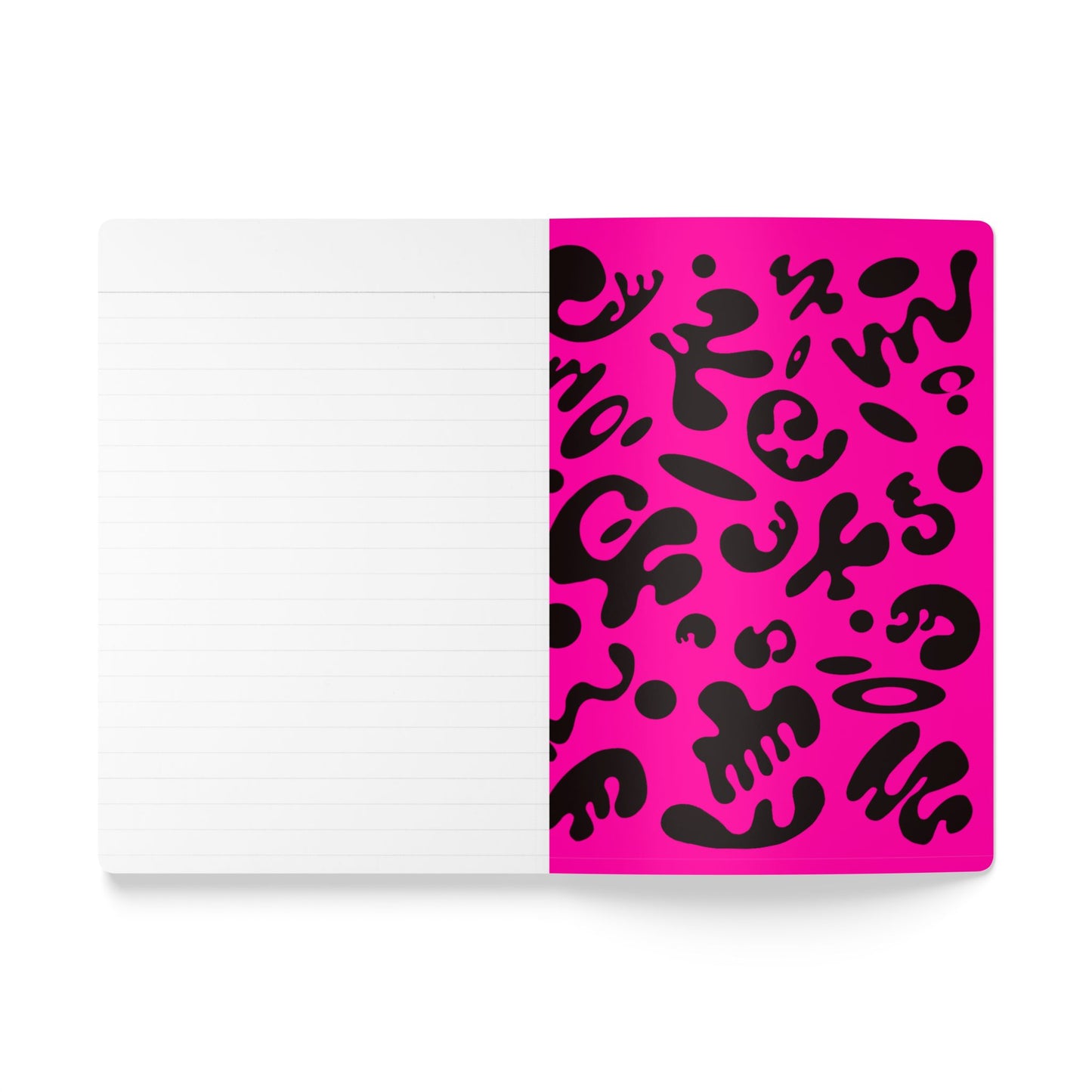 PURE IMAGINATION SOFTCOVER JOURNAL w INSIDE PRINTS + TEAR-OFF PAGES (RULED LINE) - Pink Matter