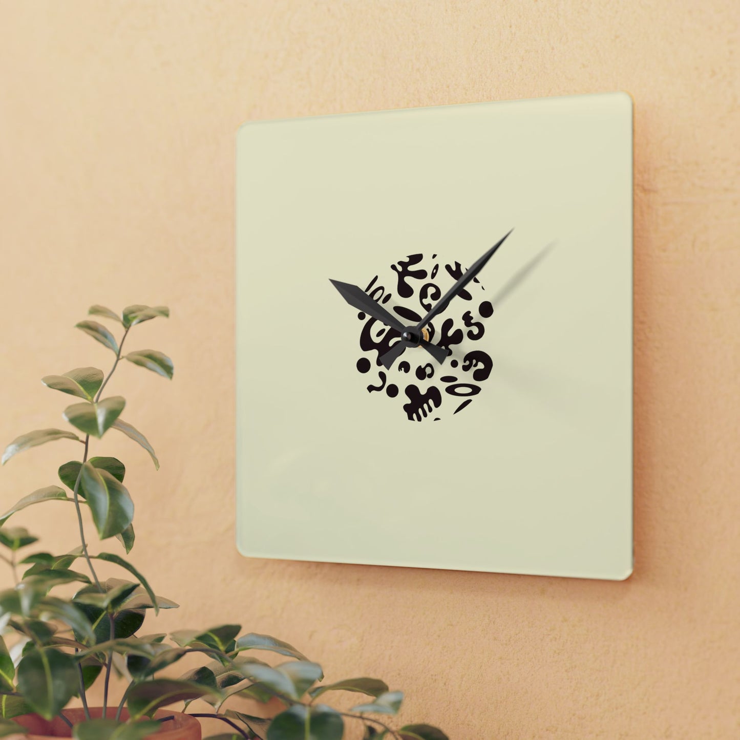 BRIGHT FUTURE MINIMALIST ACRYLIC WALL CLOCK