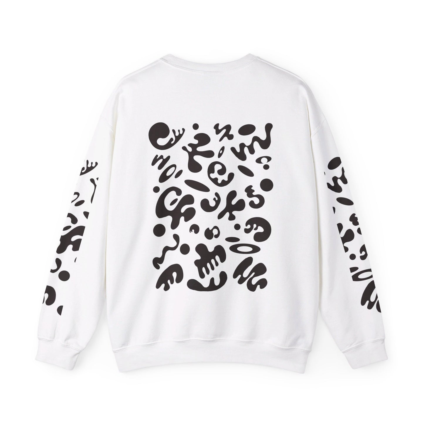 PURE IMAGINATION UNISEX HEAVY BLEND™ CREWNECK SWEATSHIRT - Smoke Black Print