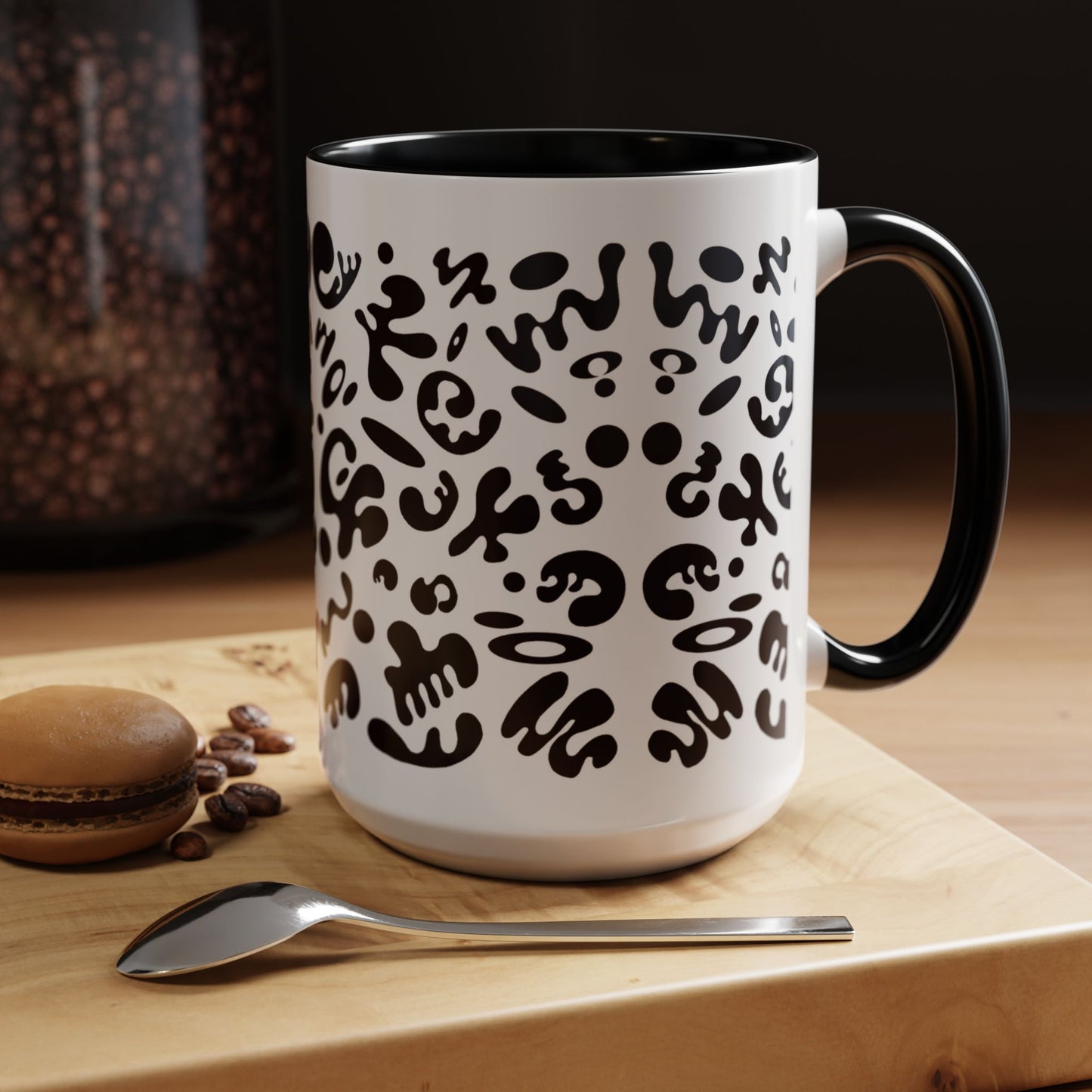 NOURISH'D COLOR ACCENT CERAMIC MUG