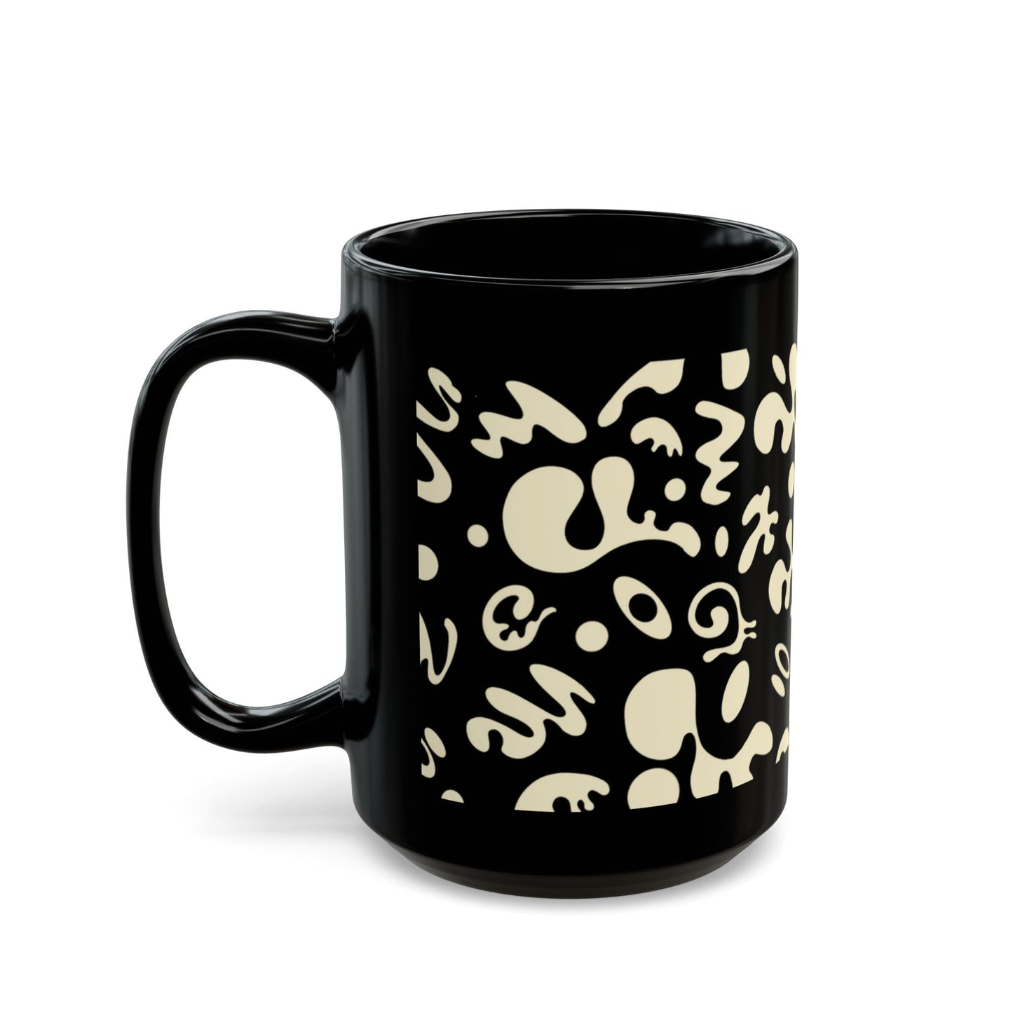 NOURISH'D BLACK GLOSSY MUG