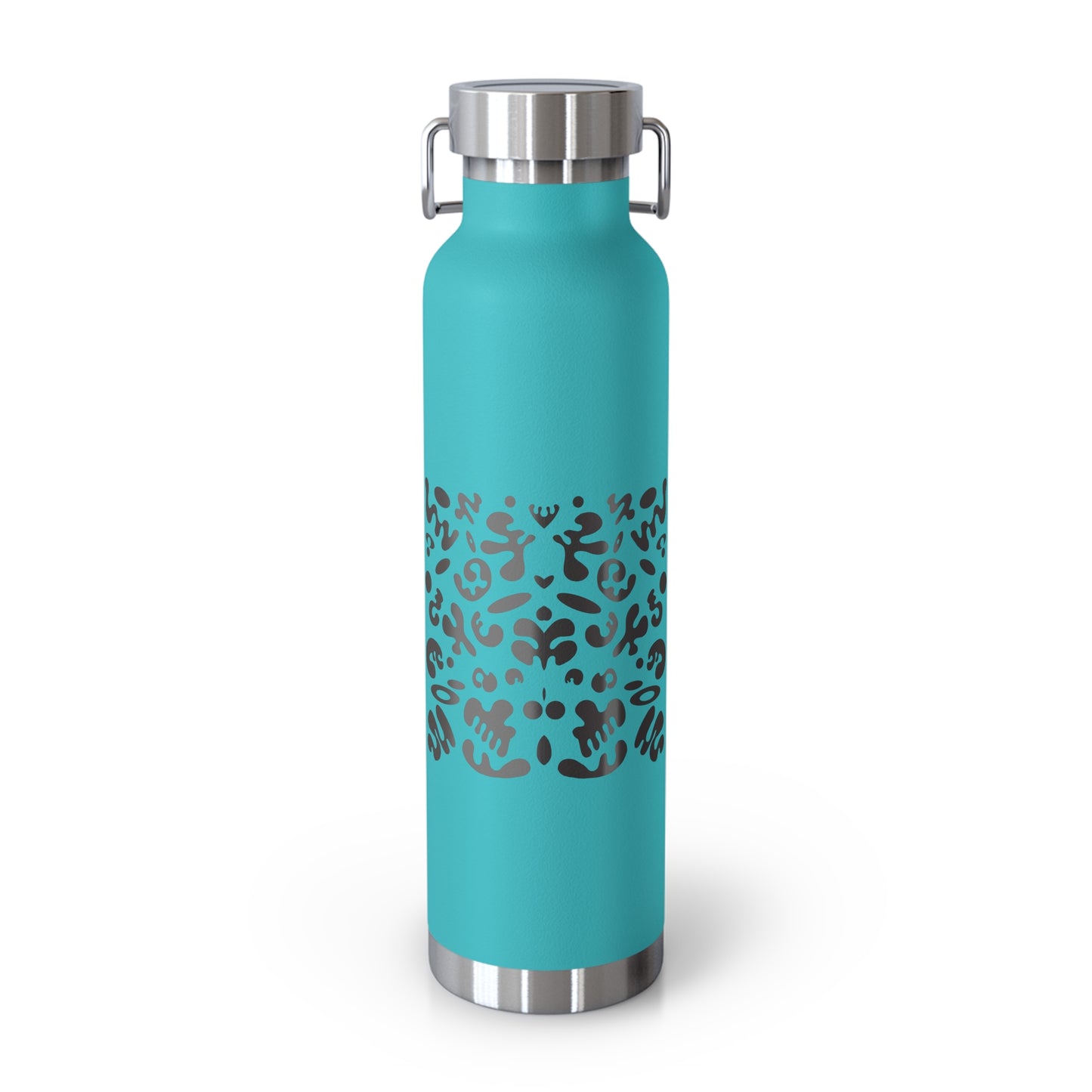 NOURISH'D COPPER VACUUM INSULATED BOTTLE - Smoke Black Print