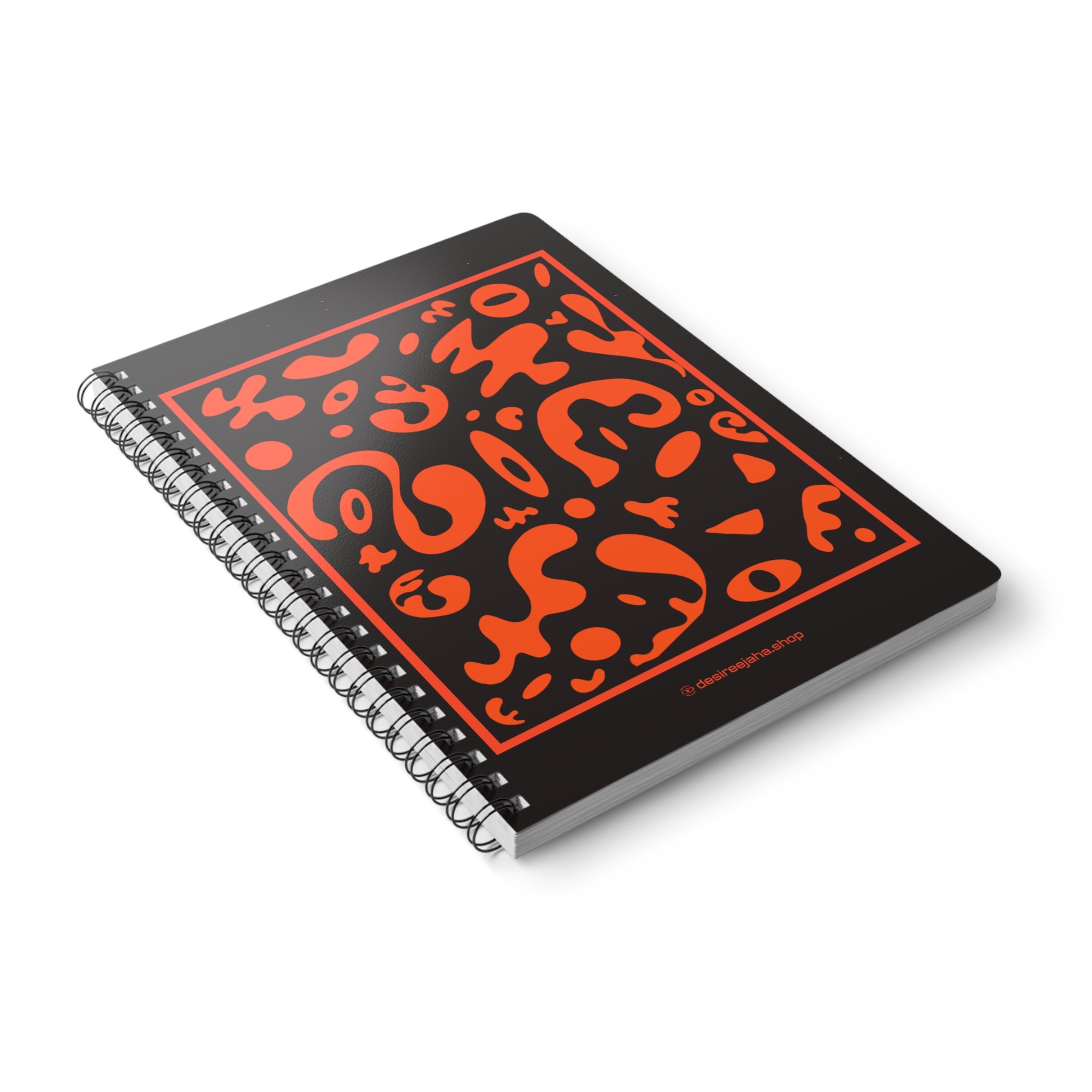 Spotlight Art Framed A5 Wirobound Softcover Notebook - Black Magic Woman