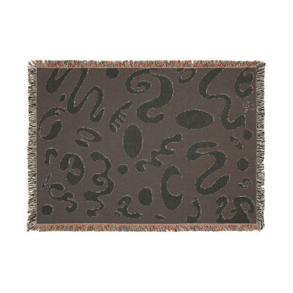 Pure Imagination All-Over-Print Woven Blanket - Ink