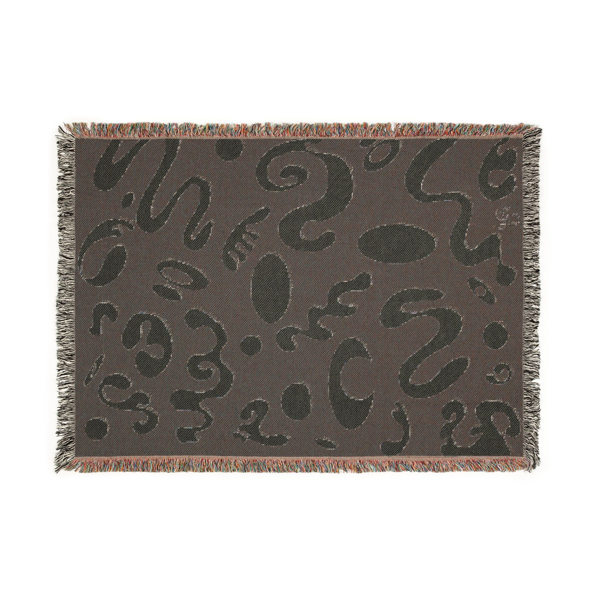 Pure Imagination All-Over-Print Woven Blanket - Ink