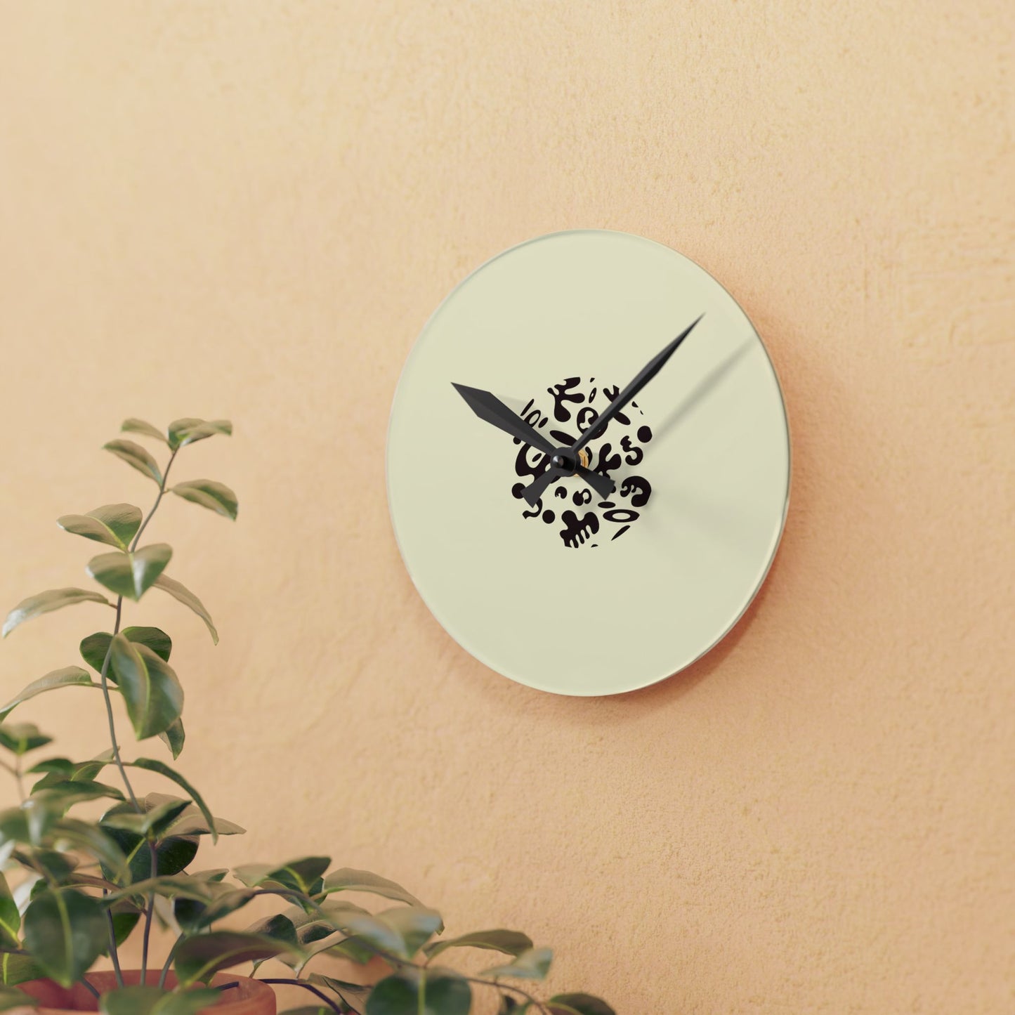 BRIGHT FUTURE MINIMALIST ACRYLIC WALL CLOCK