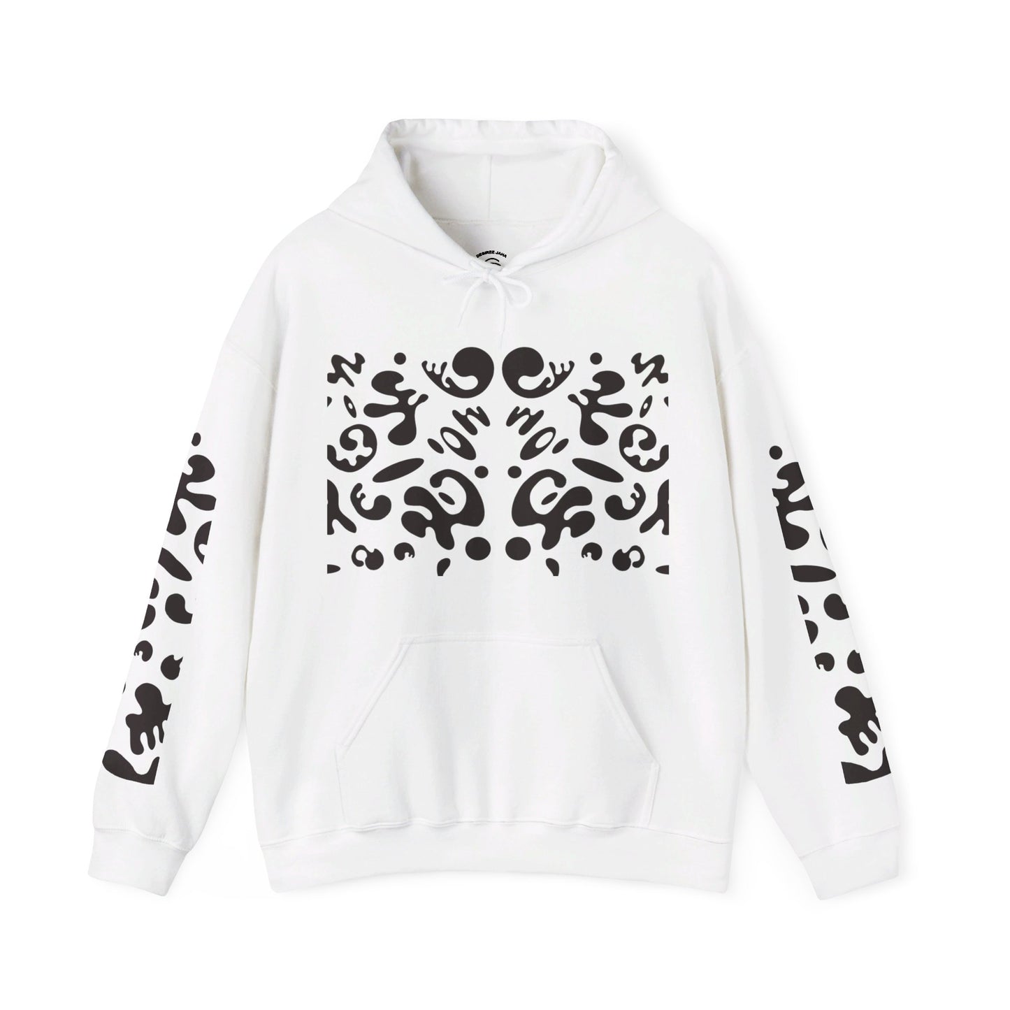 BRIGHT FUTURE UNISEX HEAVY BLEND™ HOODED SWEATSHIRT - Smoke Black Print