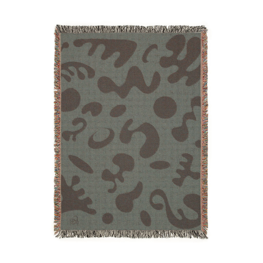 Pure Imagination All-Over-Print Woven Blanket  — Piano Wood