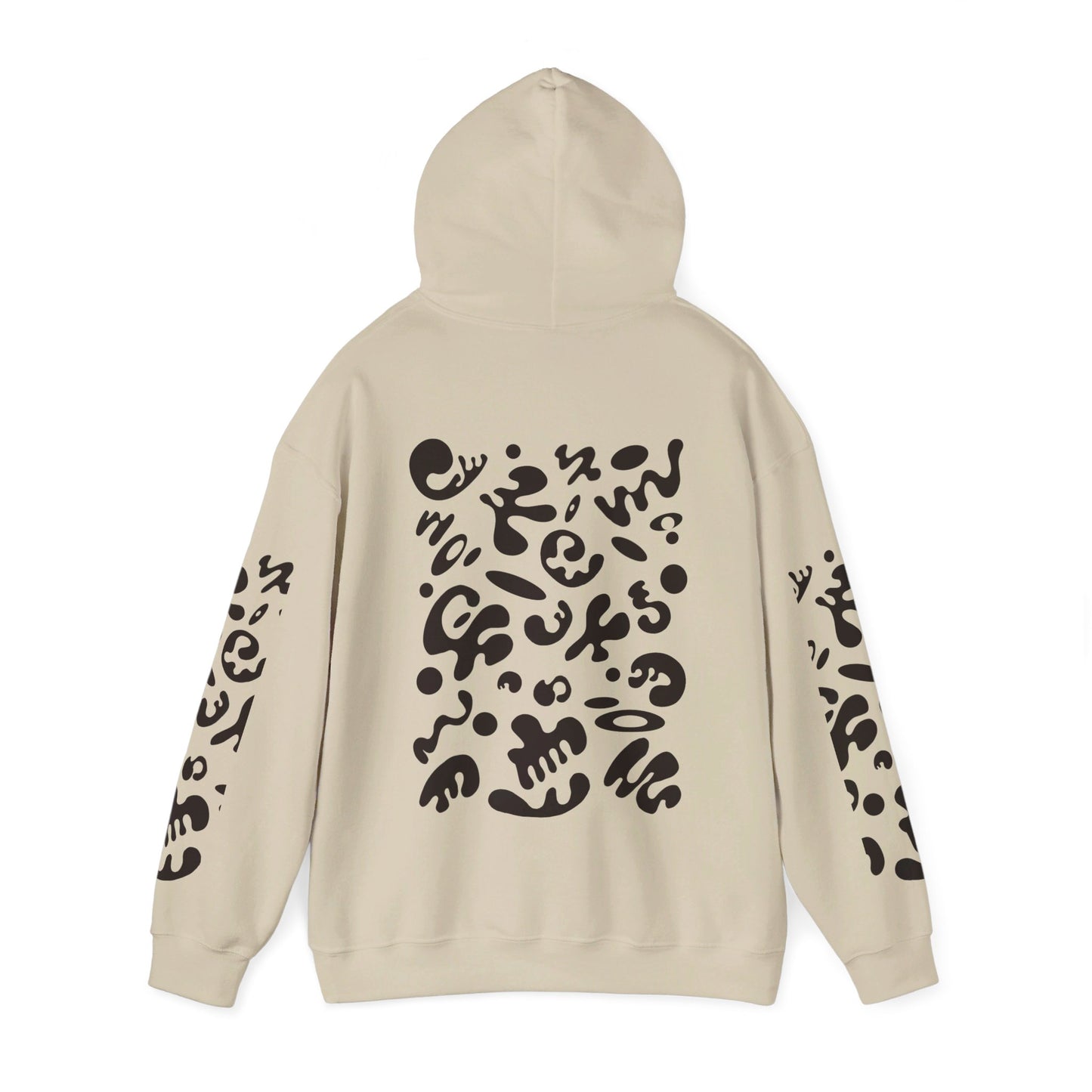 BRIGHT FUTURE UNISEX HEAVY BLEND™ HOODED SWEATSHIRT - Smoke Black Print