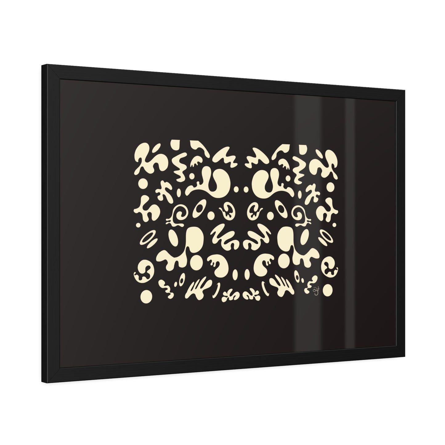 BRIGHT FUTURE FRAMED ROLLED POSTER - Smoke Black