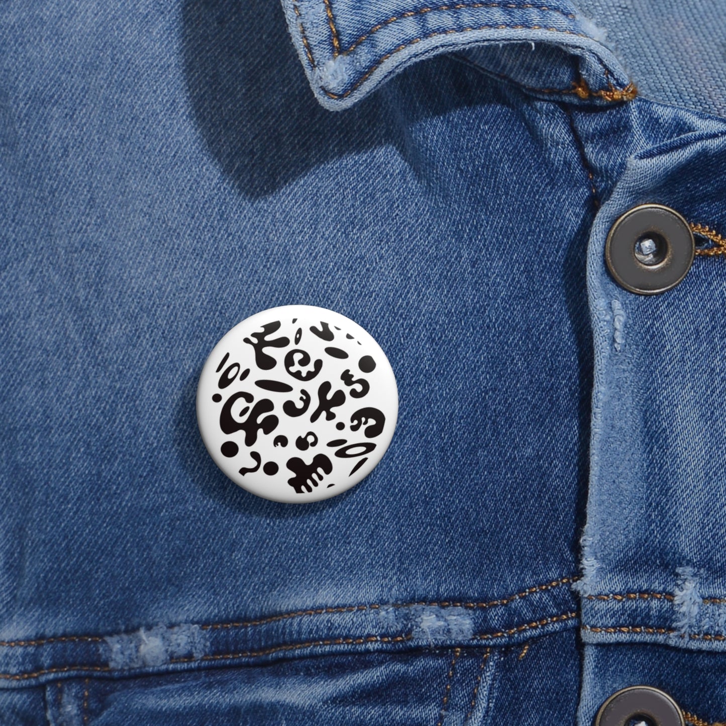 ADORN'D PIN BUTTON - Starlight White