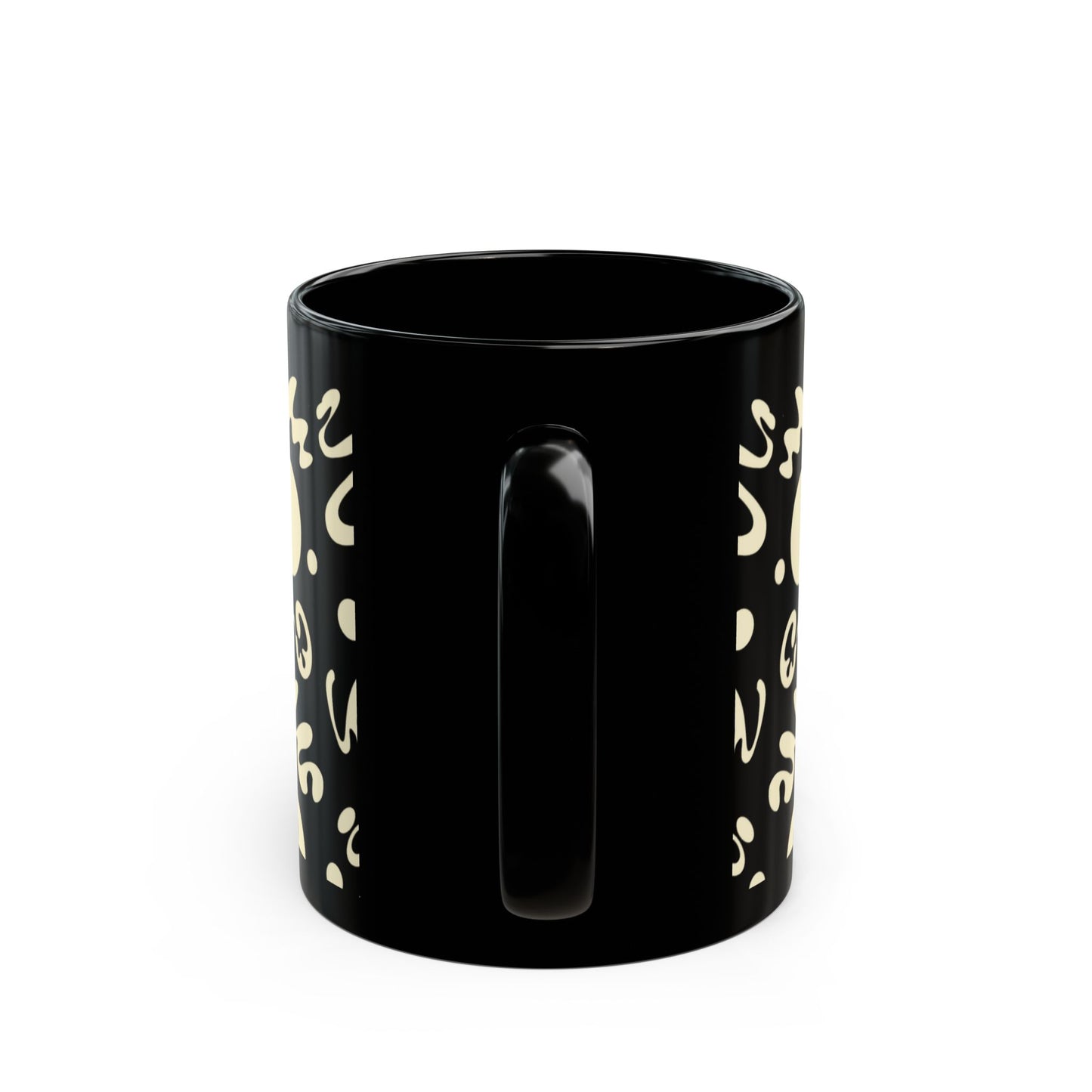 NOURISH'D BLACK GLOSSY MUG