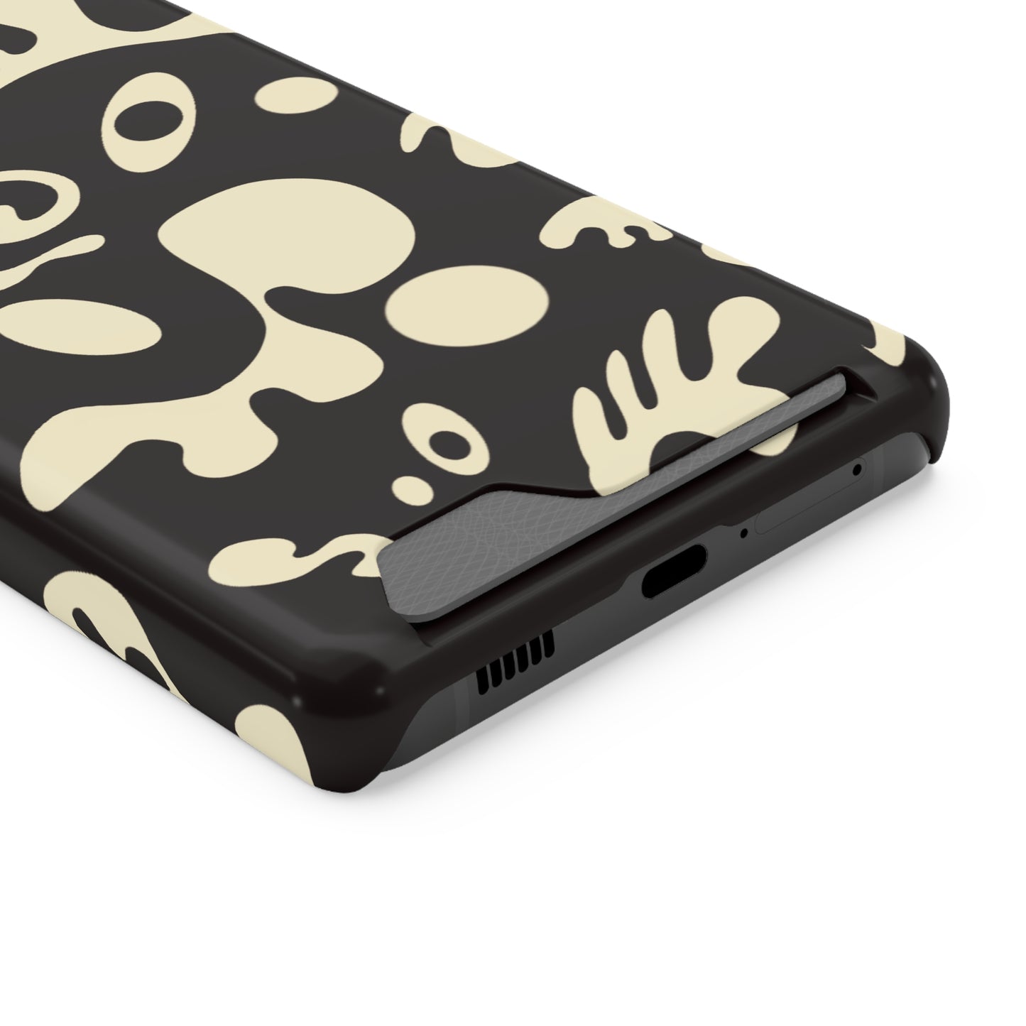 PURE IMAGINATION PHONE CASE w CARD HOLDER - Smoke Black