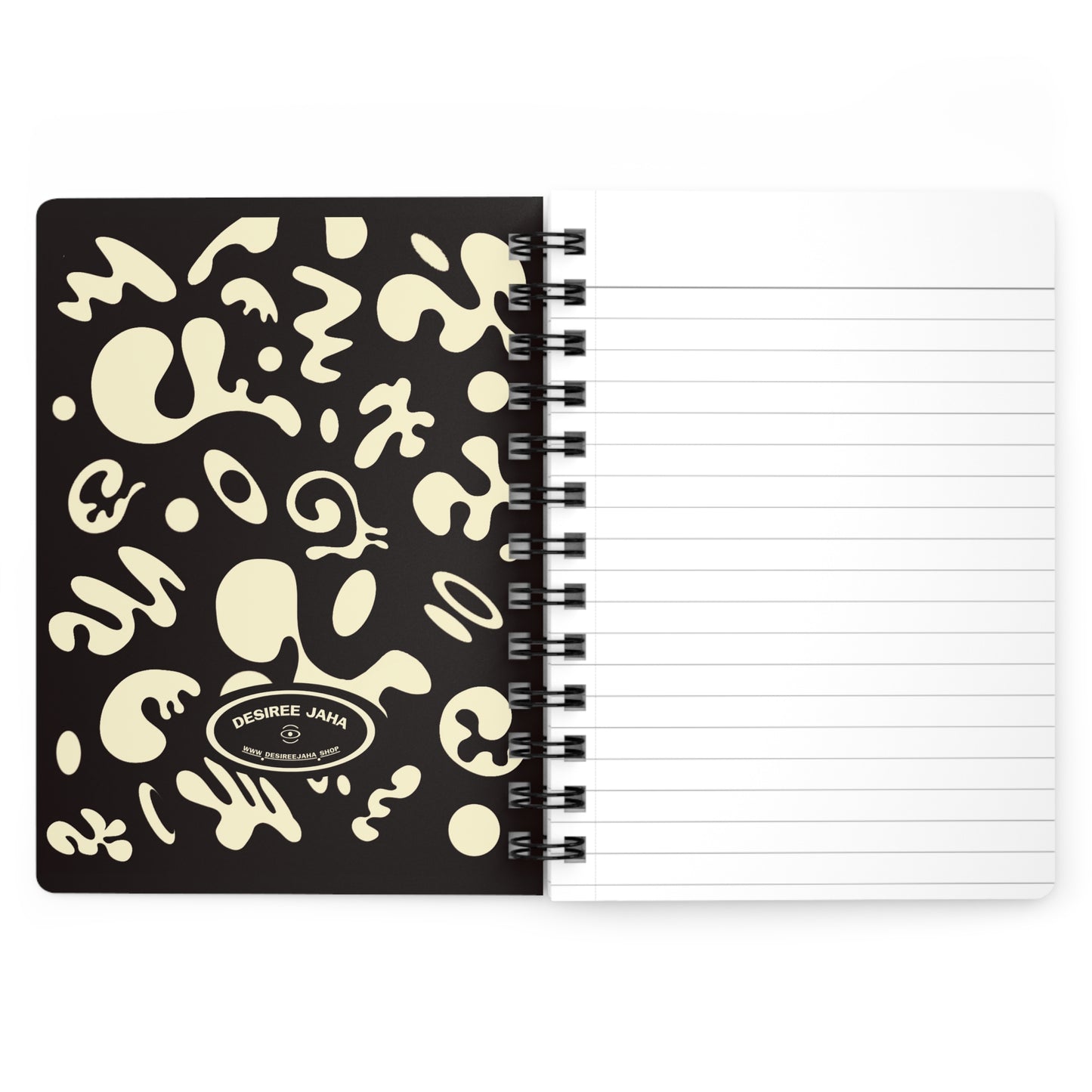 PURE IMAGINATION SPIRAL BOUND JOURNAL (RULED LINE) - Smoke Black