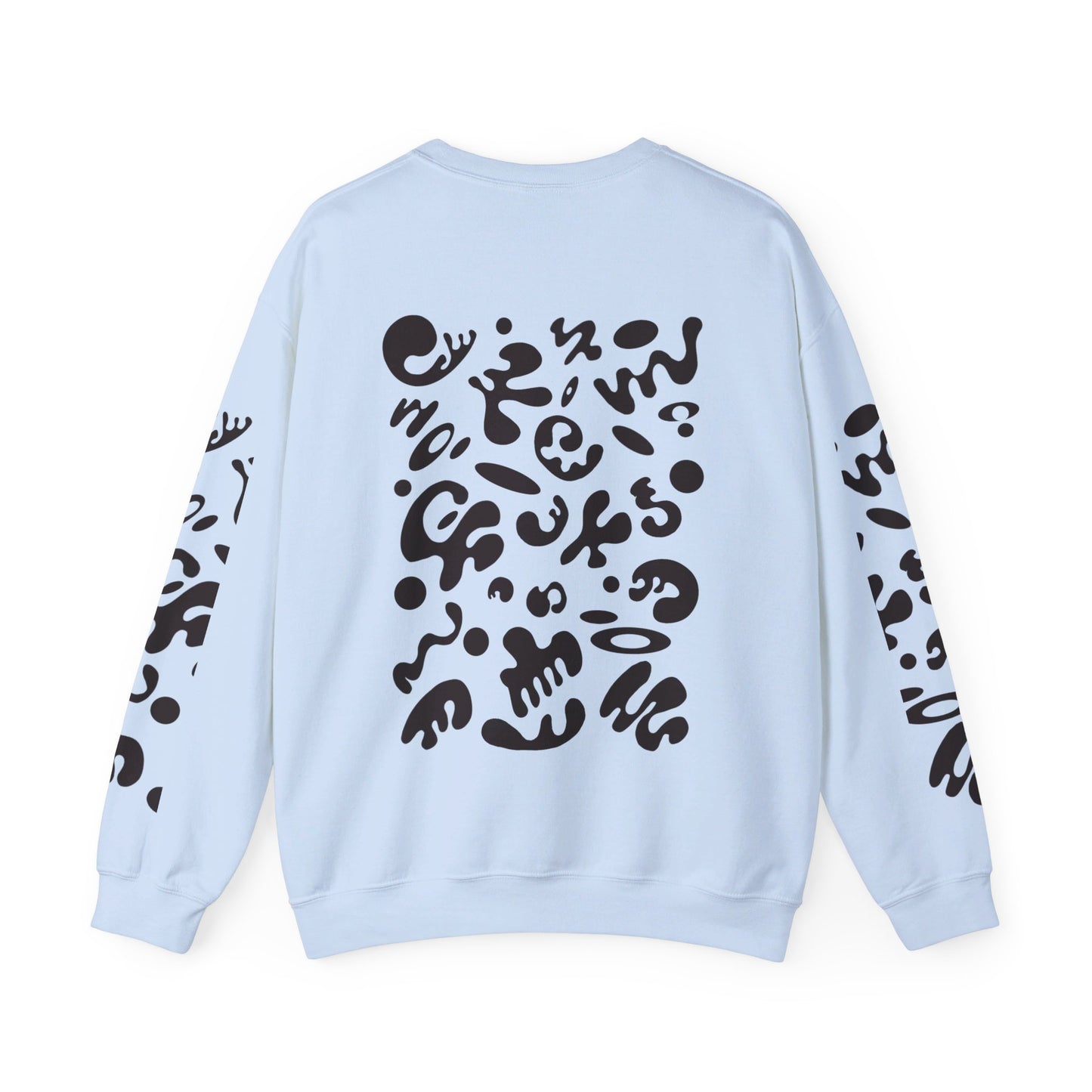 PURE IMAGINATION UNISEX HEAVY BLEND™ CREWNECK SWEATSHIRT - Smoke Black Print