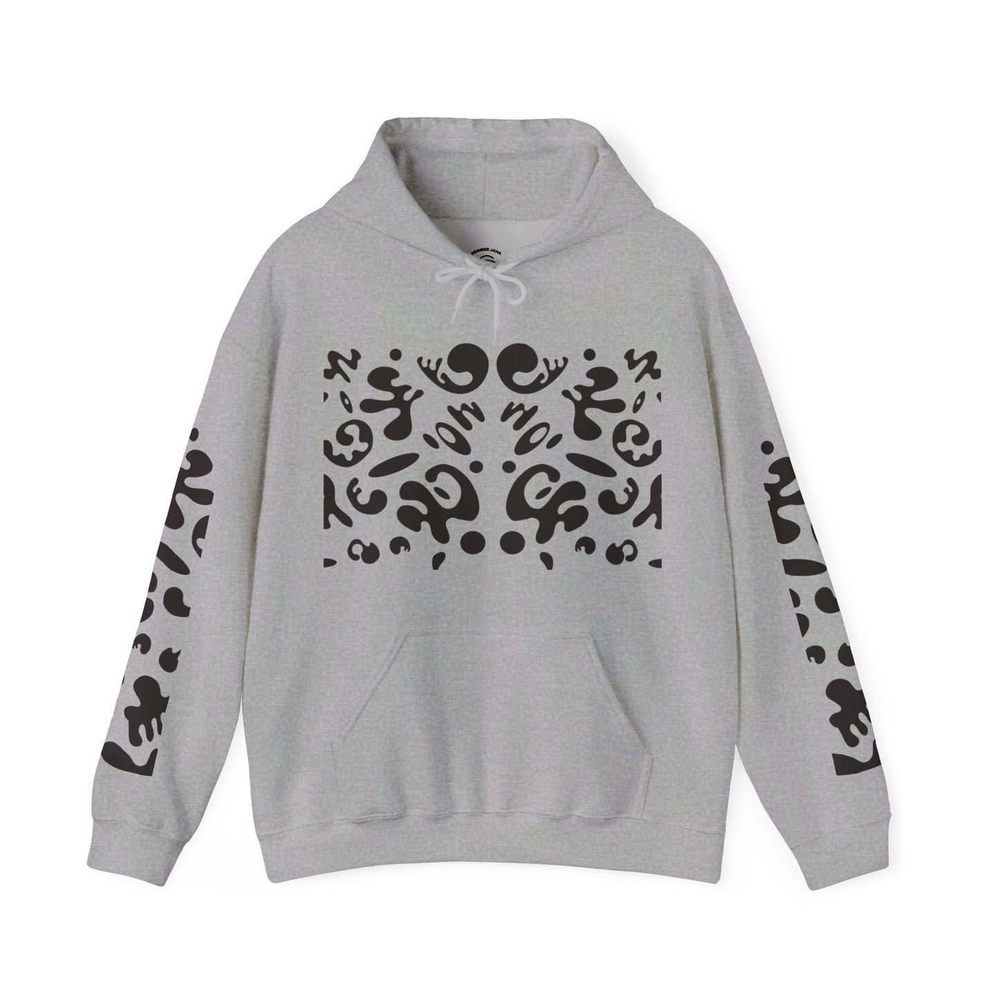 BRIGHT FUTURE UNISEX HEAVY BLEND™ HOODED SWEATSHIRT - Smoke Black Print