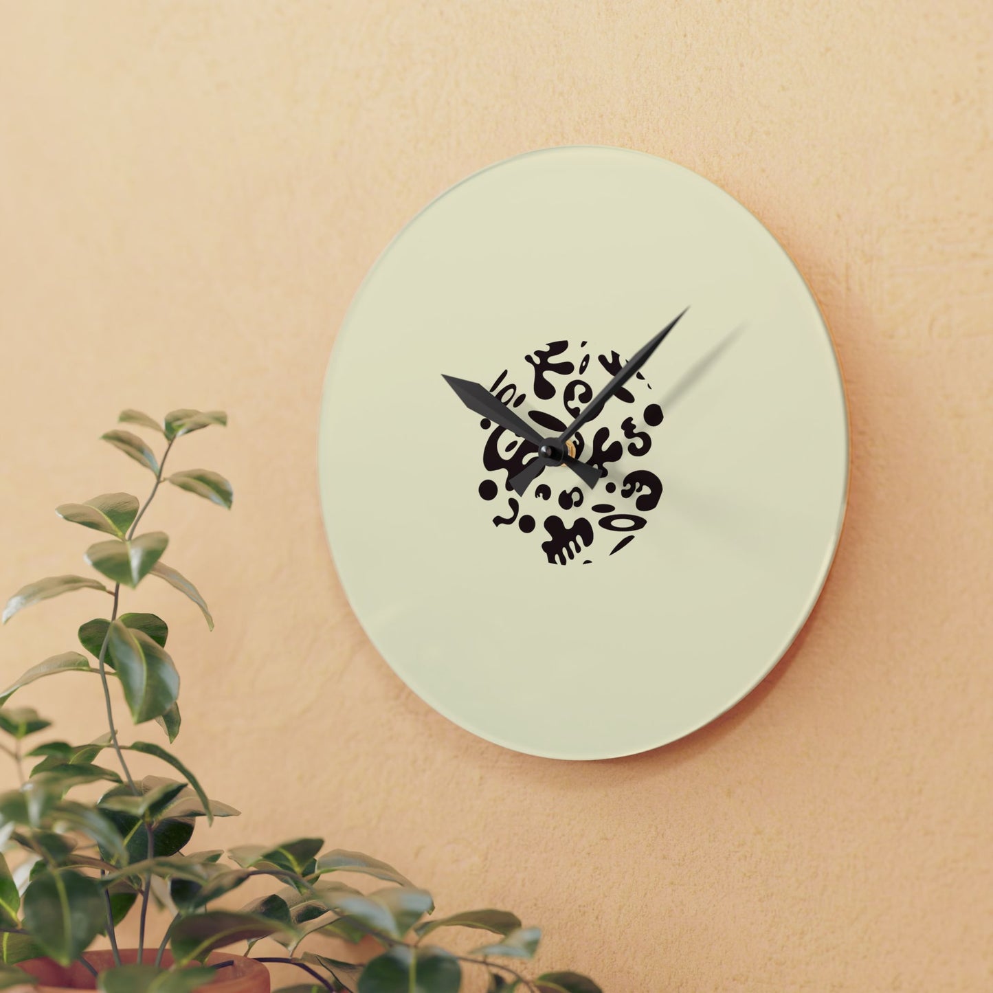 BRIGHT FUTURE MINIMALIST ACRYLIC WALL CLOCK