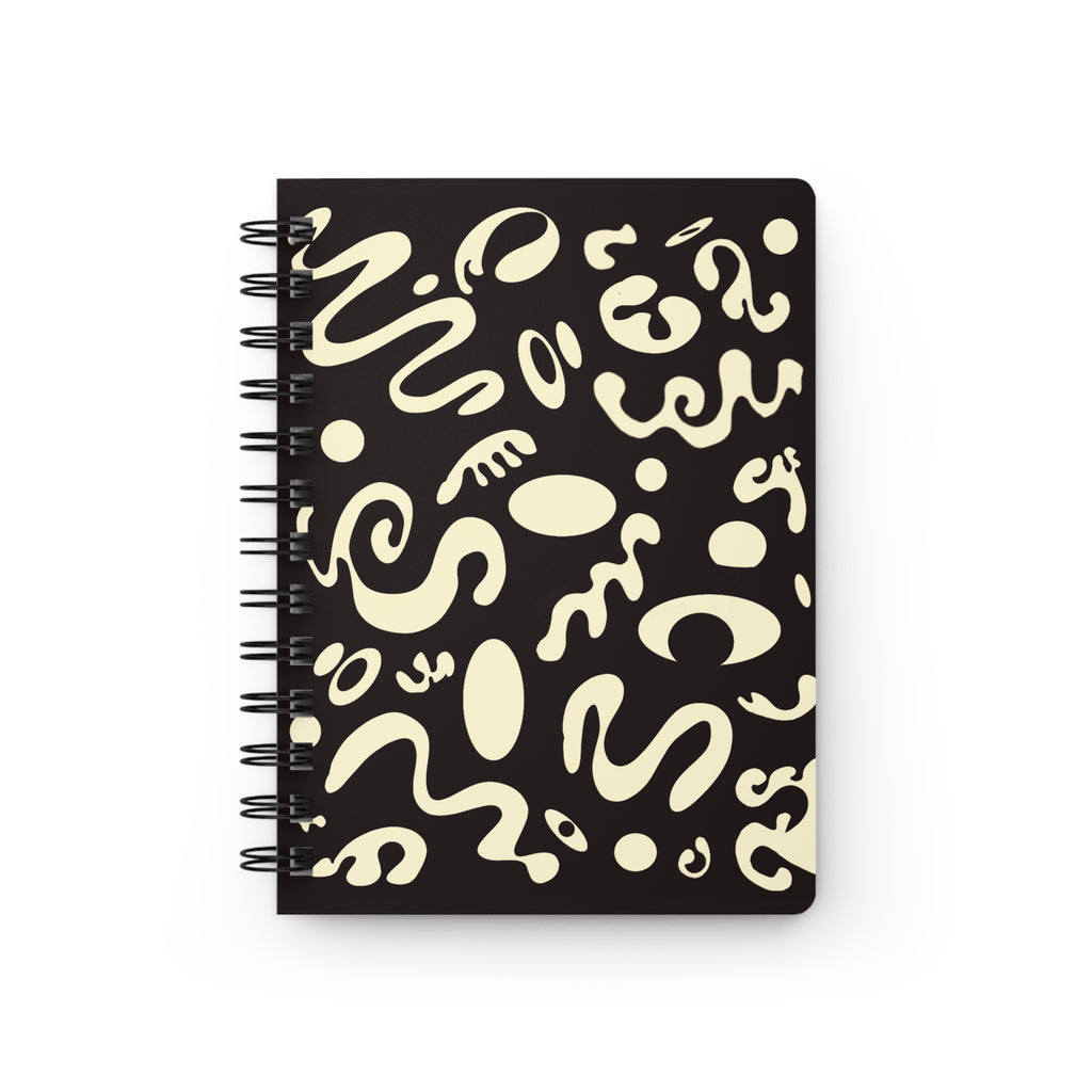 Pure Imagination All-Over-Print Small Spiral Bound Journal - Ink