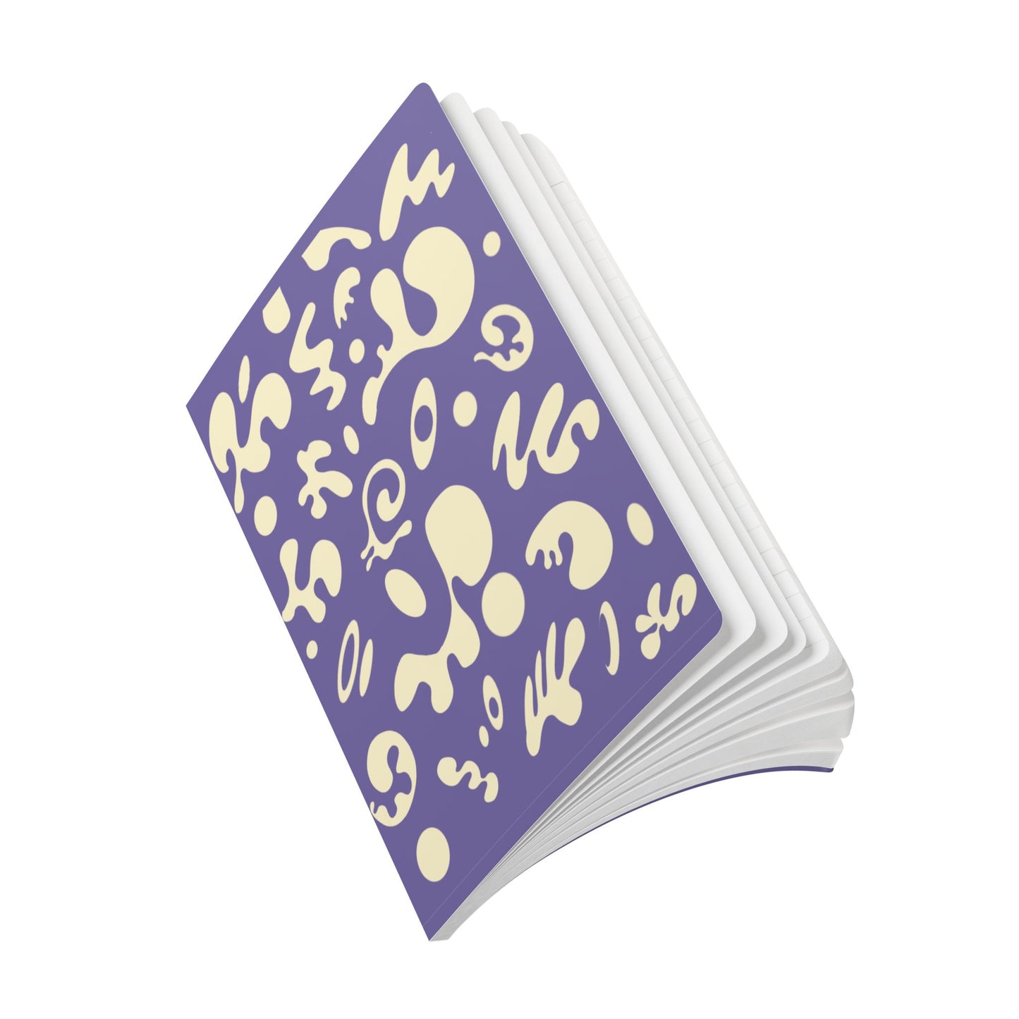 PURE IMAGINATION SOFTCOVER JOURNAL w INSIDE PRINTS + TEAR-OFF PAGES (RULED LINE) - Purple Rain