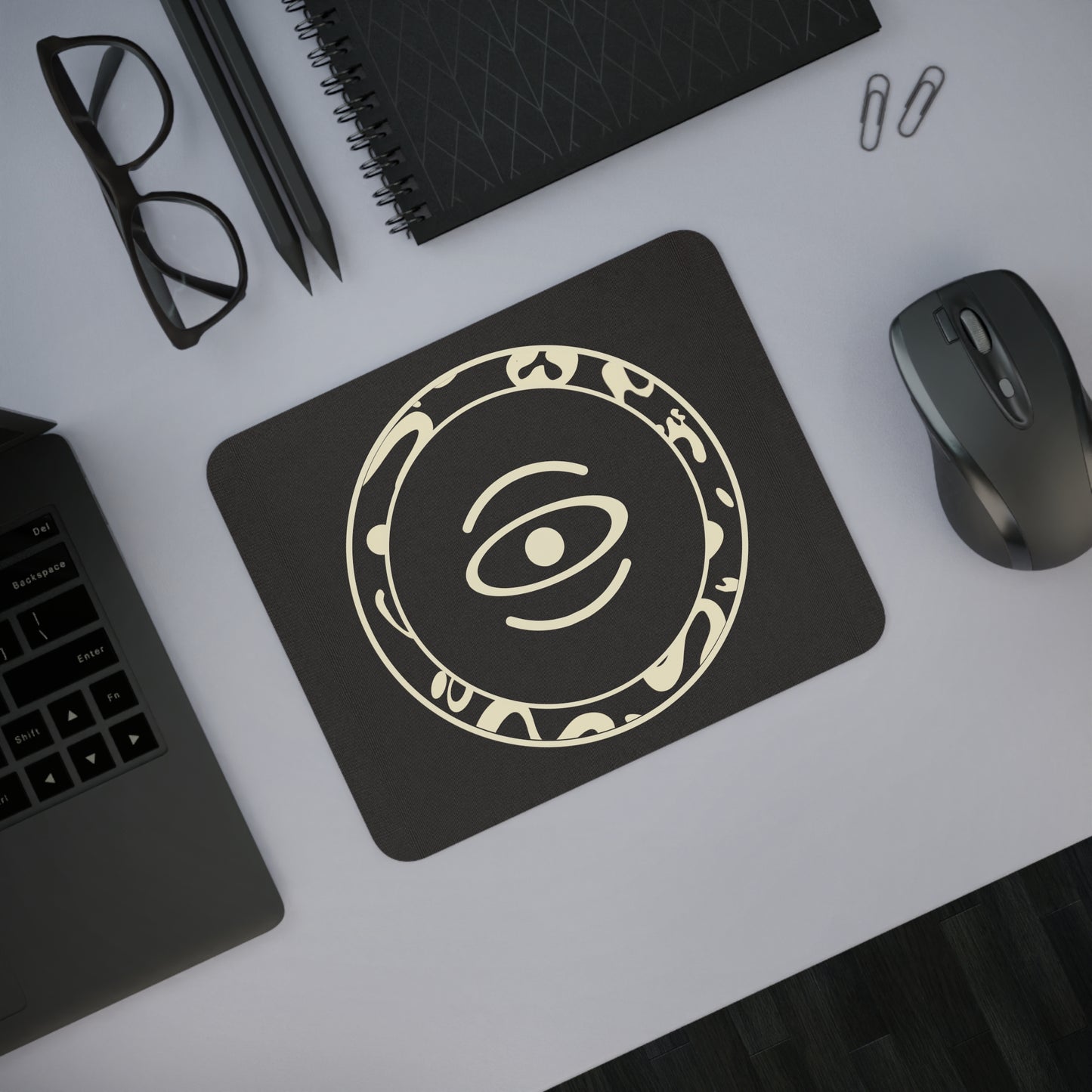 ADORN'D DESK MOUSE PAD - Smoke Black Logo