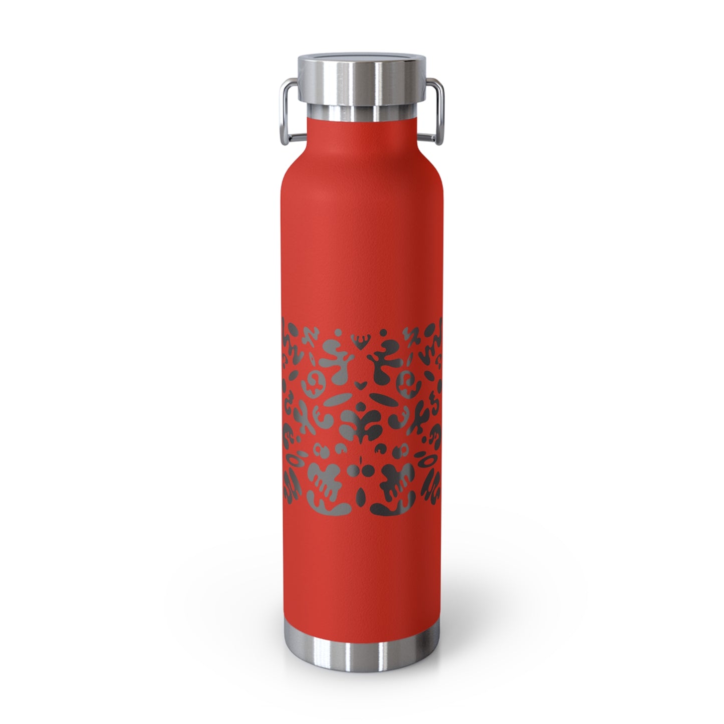 NOURISH'D COPPER VACUUM INSULATED BOTTLE - Smoke Black Print