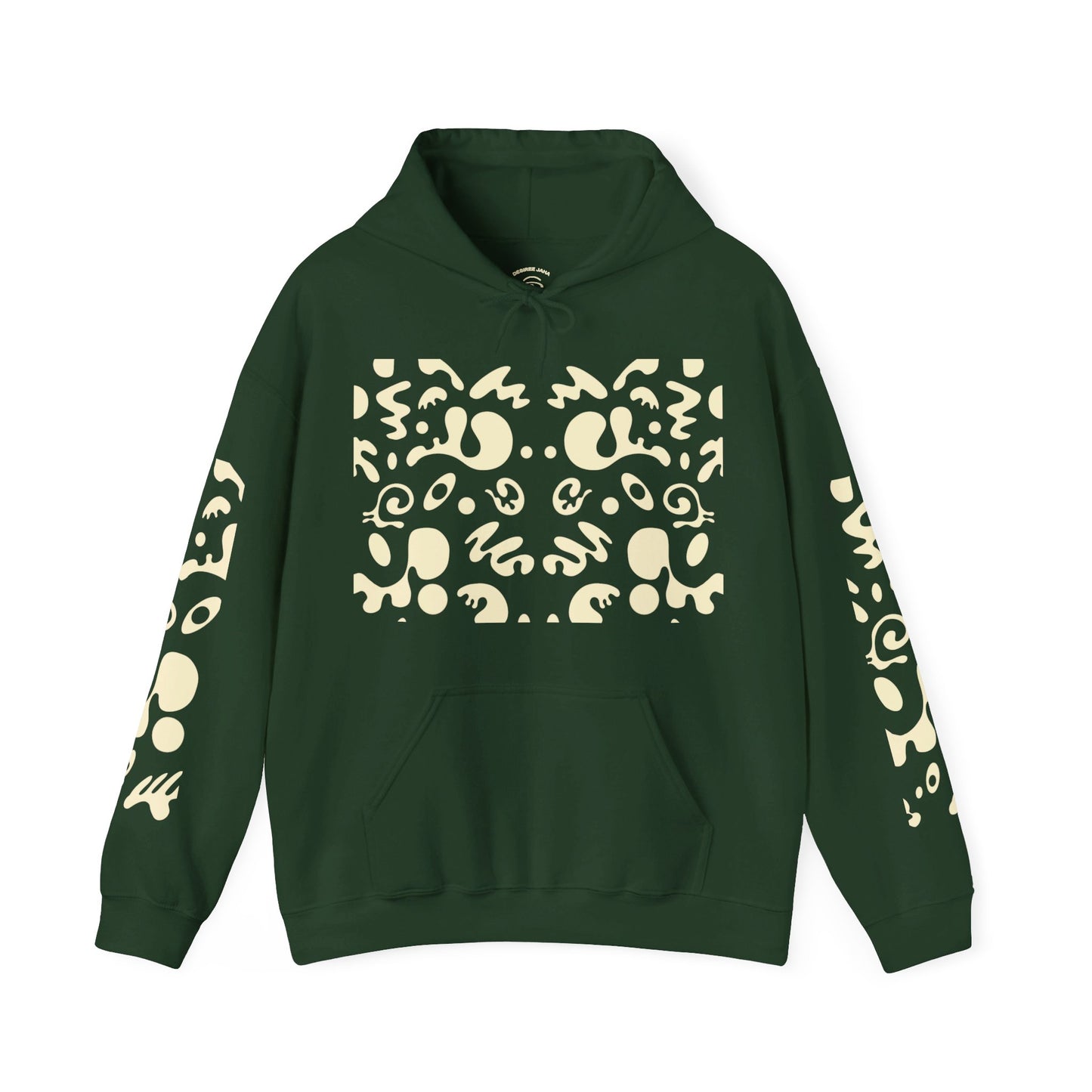 BRIGHT FUTURE UNISEX HEAVY BLEND™ HOODED SWEATSHIRT - Warm White Print