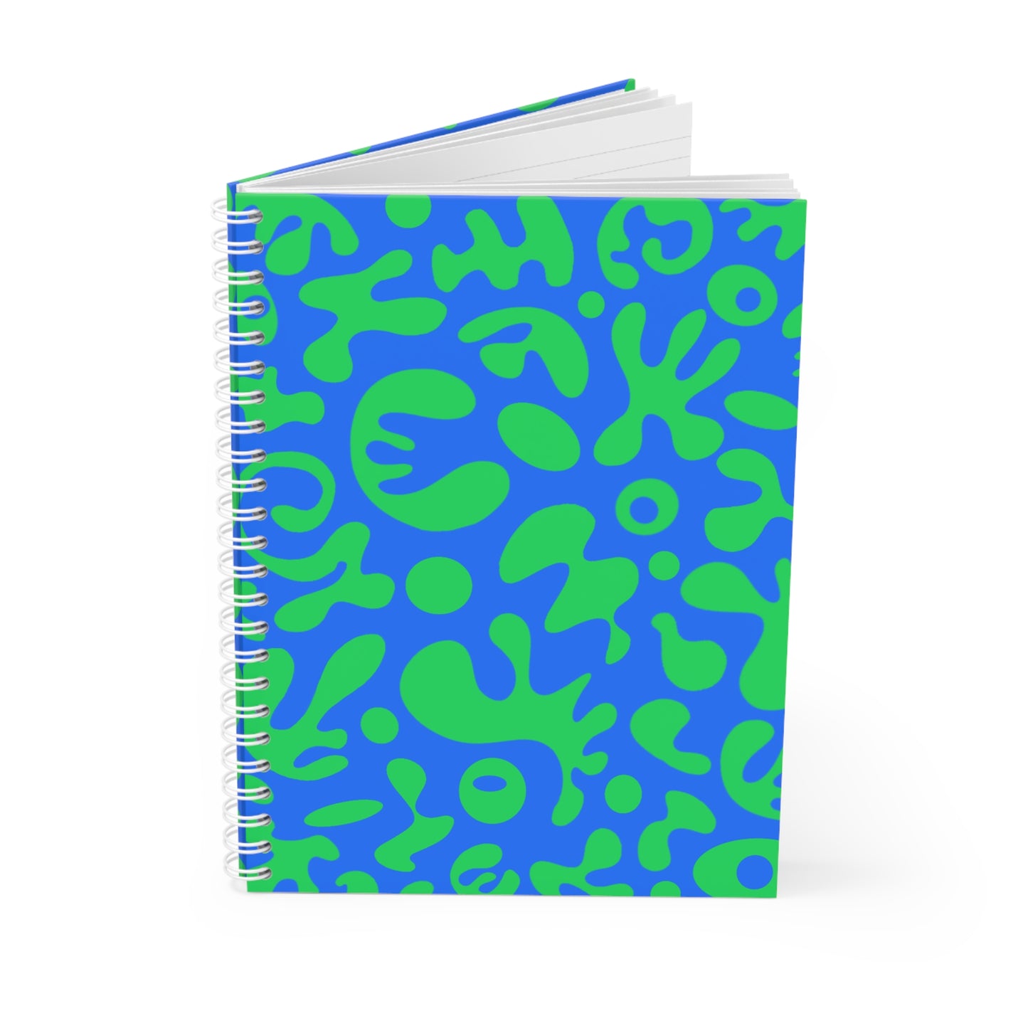 PURE IMAGINATION SPIRAL NOTEBOOK (WIDE RULED) - Blue & Green