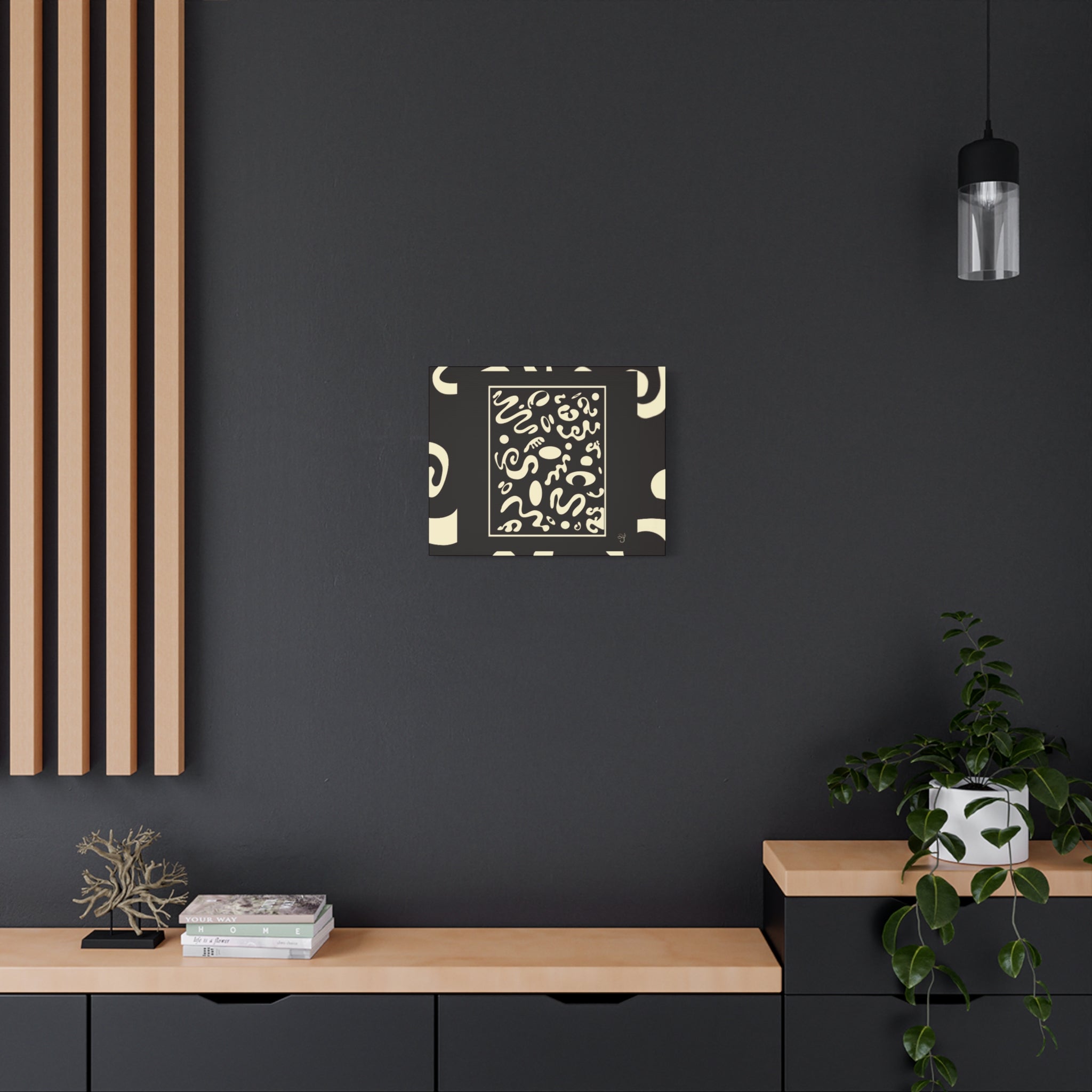 Spotlight Art Framed Stretched Matte Canvas