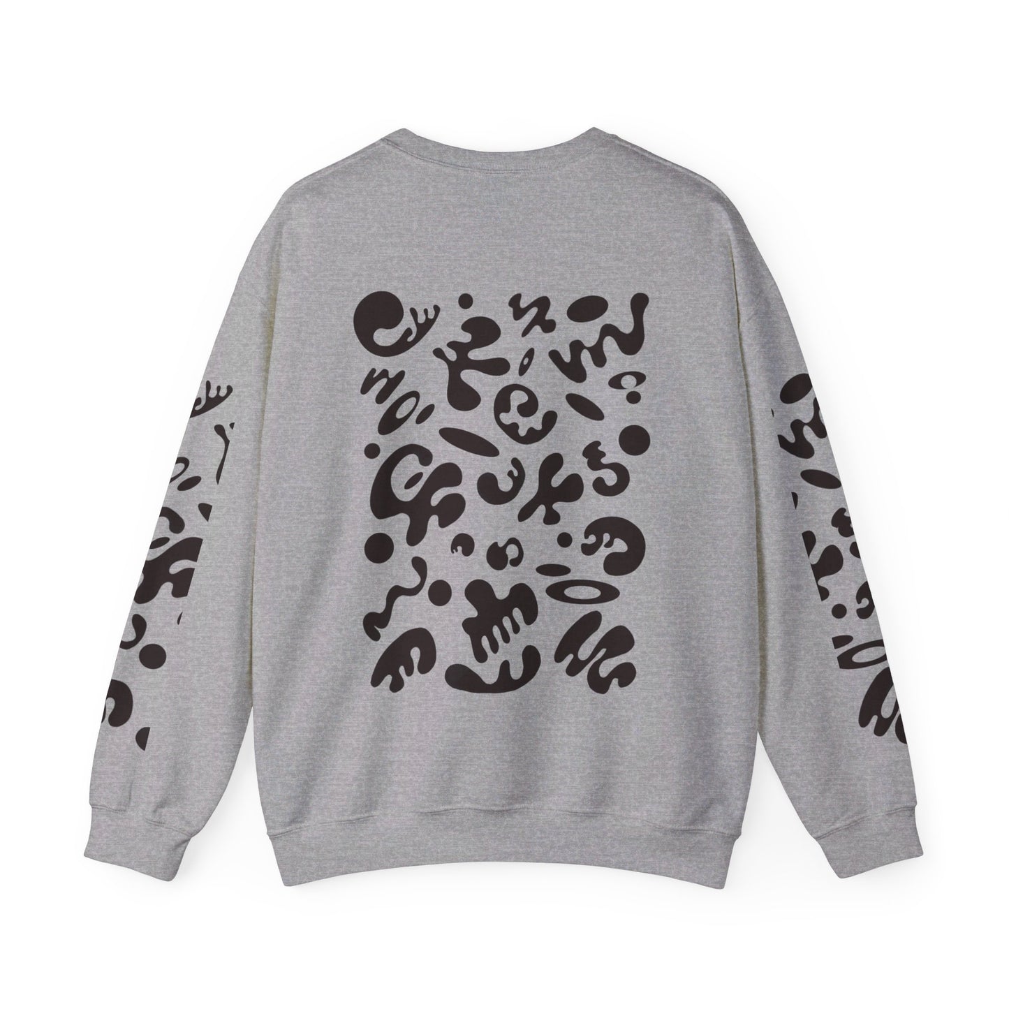 PURE IMAGINATION UNISEX HEAVY BLEND™ CREWNECK SWEATSHIRT - Smoke Black Print