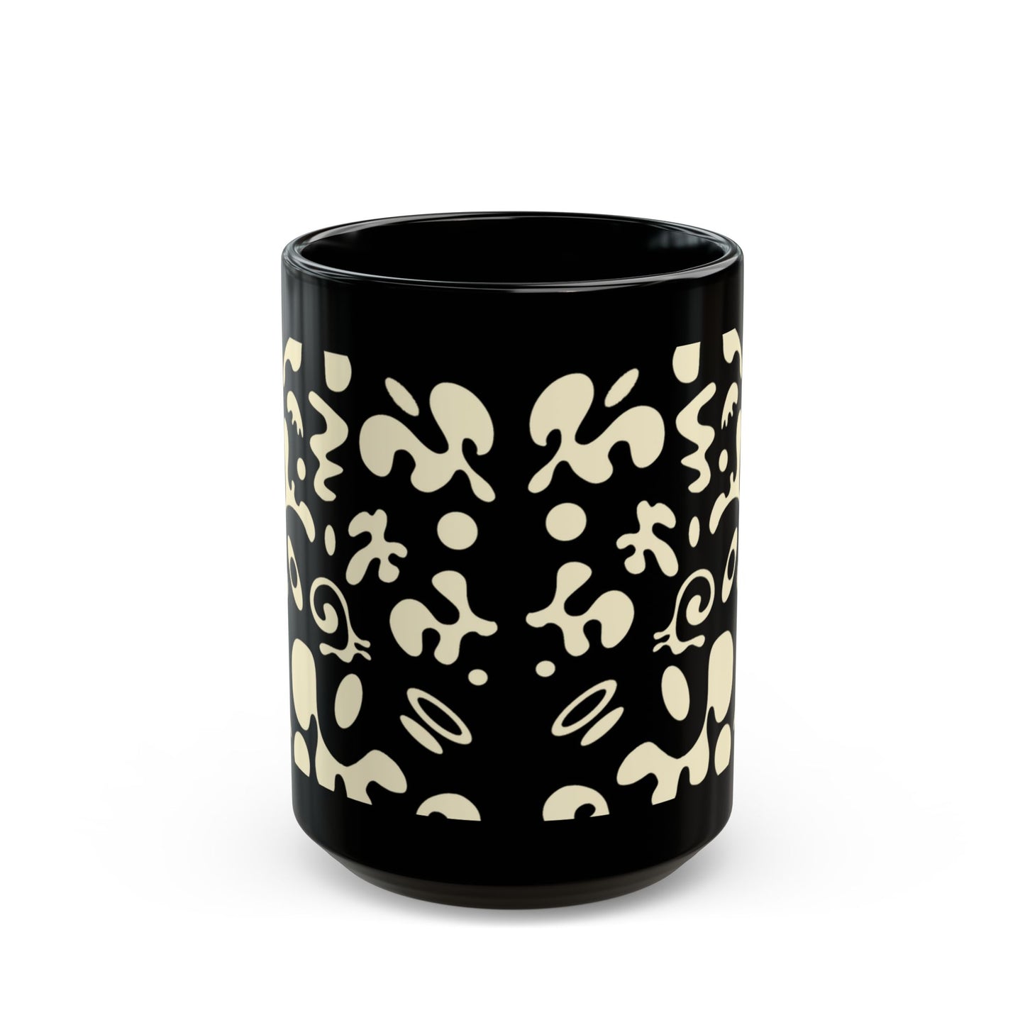 NOURISH'D BLACK GLOSSY MUG