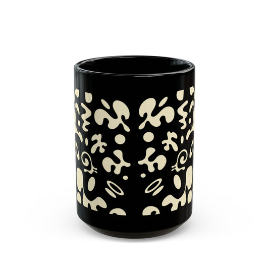 NOURISH'D BLACK GLOSSY MUG