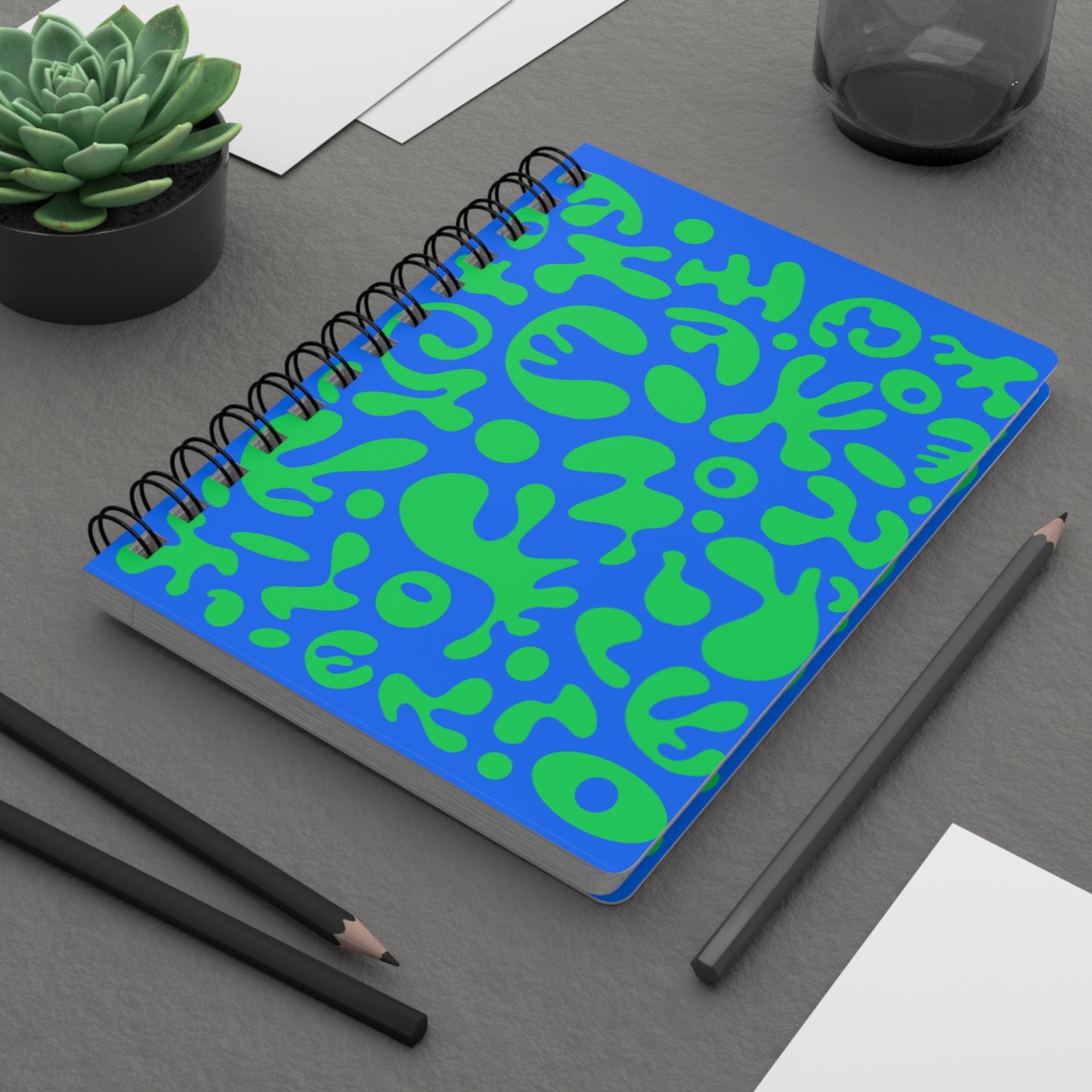 PURE IMAGINATION SPIRAL BOUND JOURNAL (RULED LINE) - Blue & Green