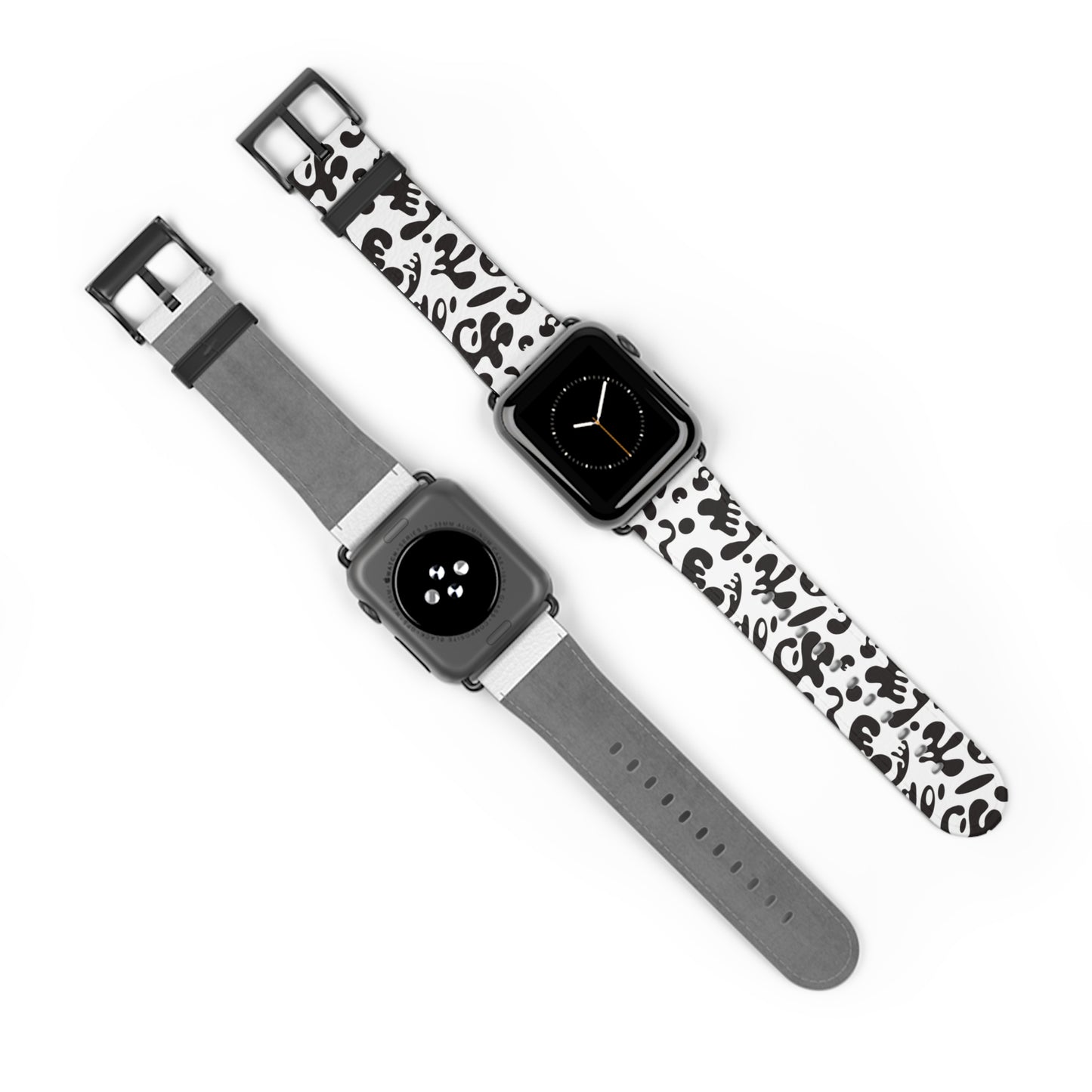 BRIGHT FUTURE SMALL PRINT WATCH BAND - Starlight White