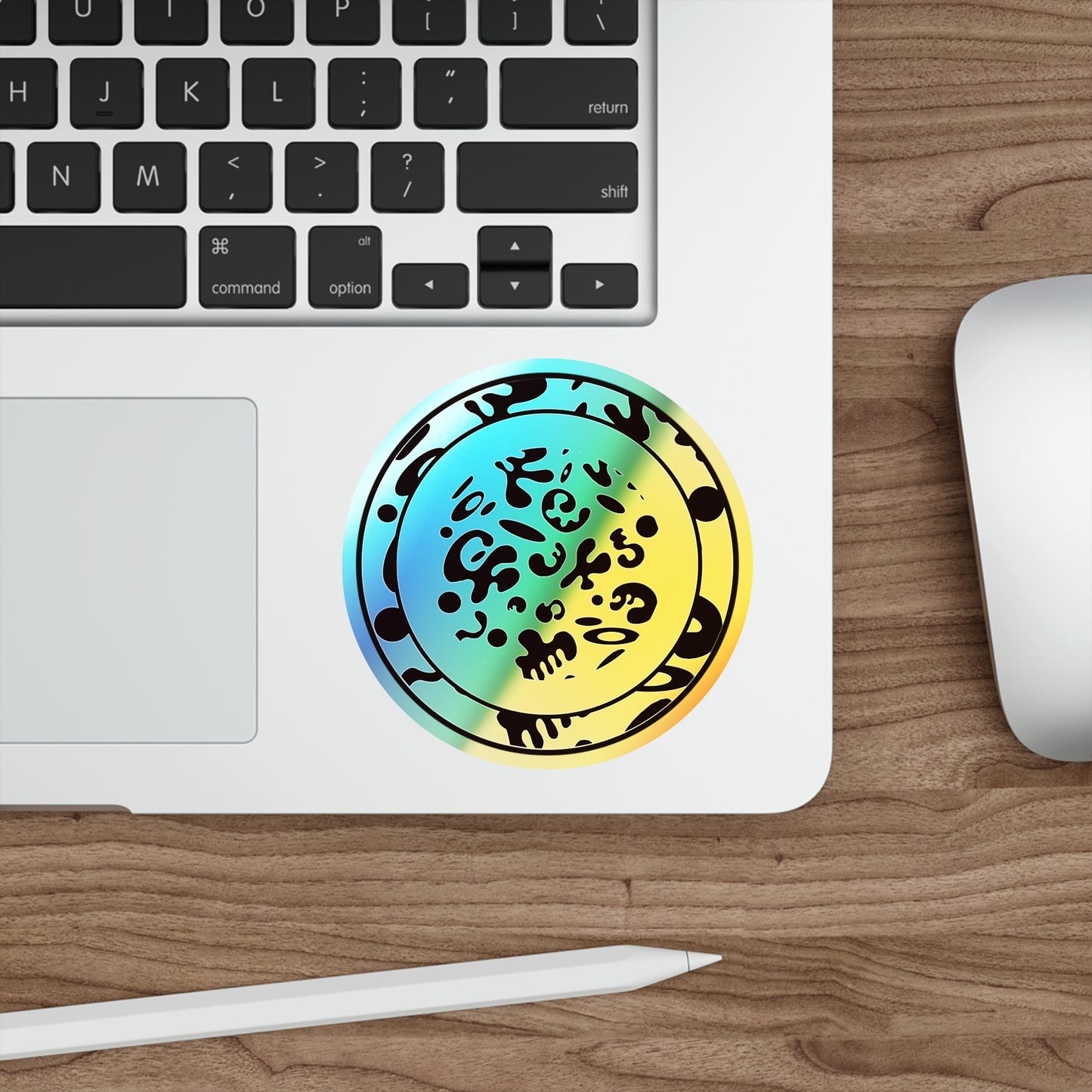 ADORN'D HOLOGRAPHIC DIE CUT STICKERS - Smoke Black