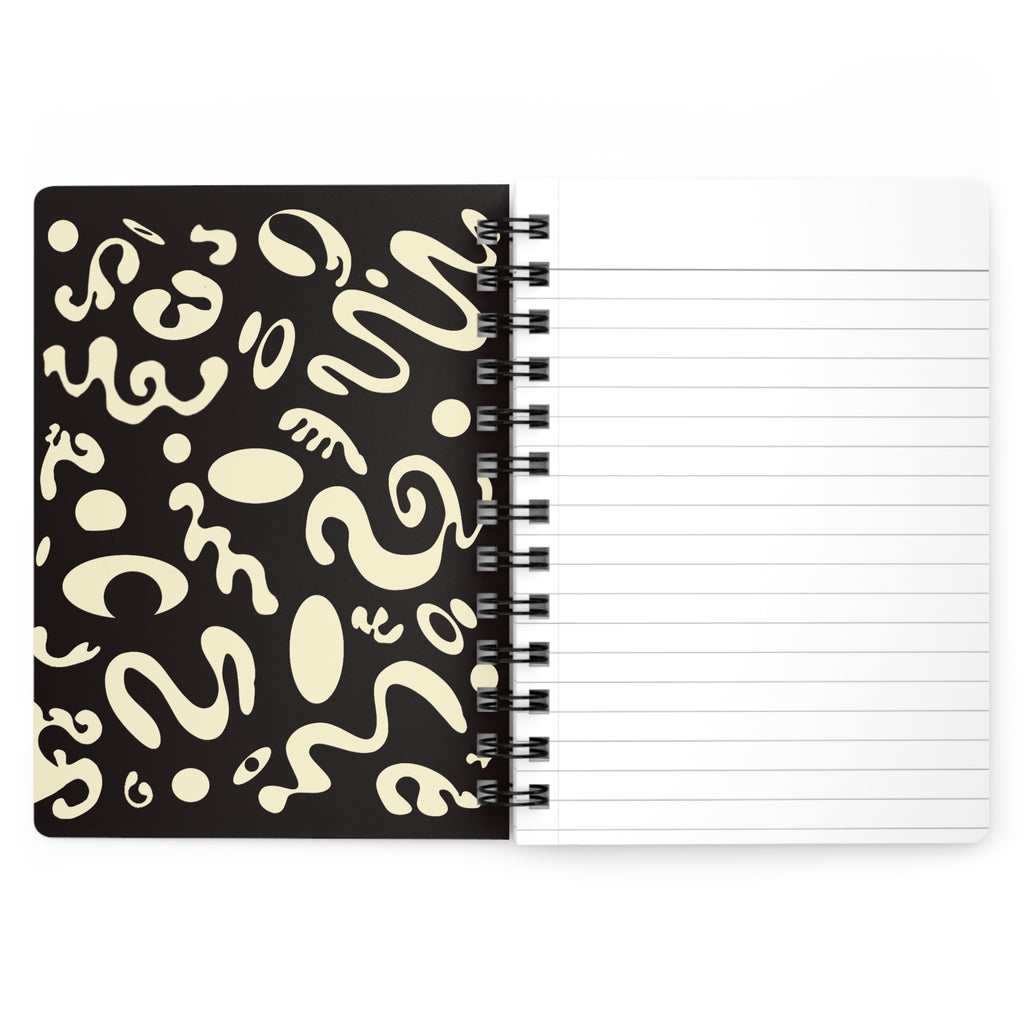 Pure Imagination All-Over-Print Small Spiral Bound Journal - Ink