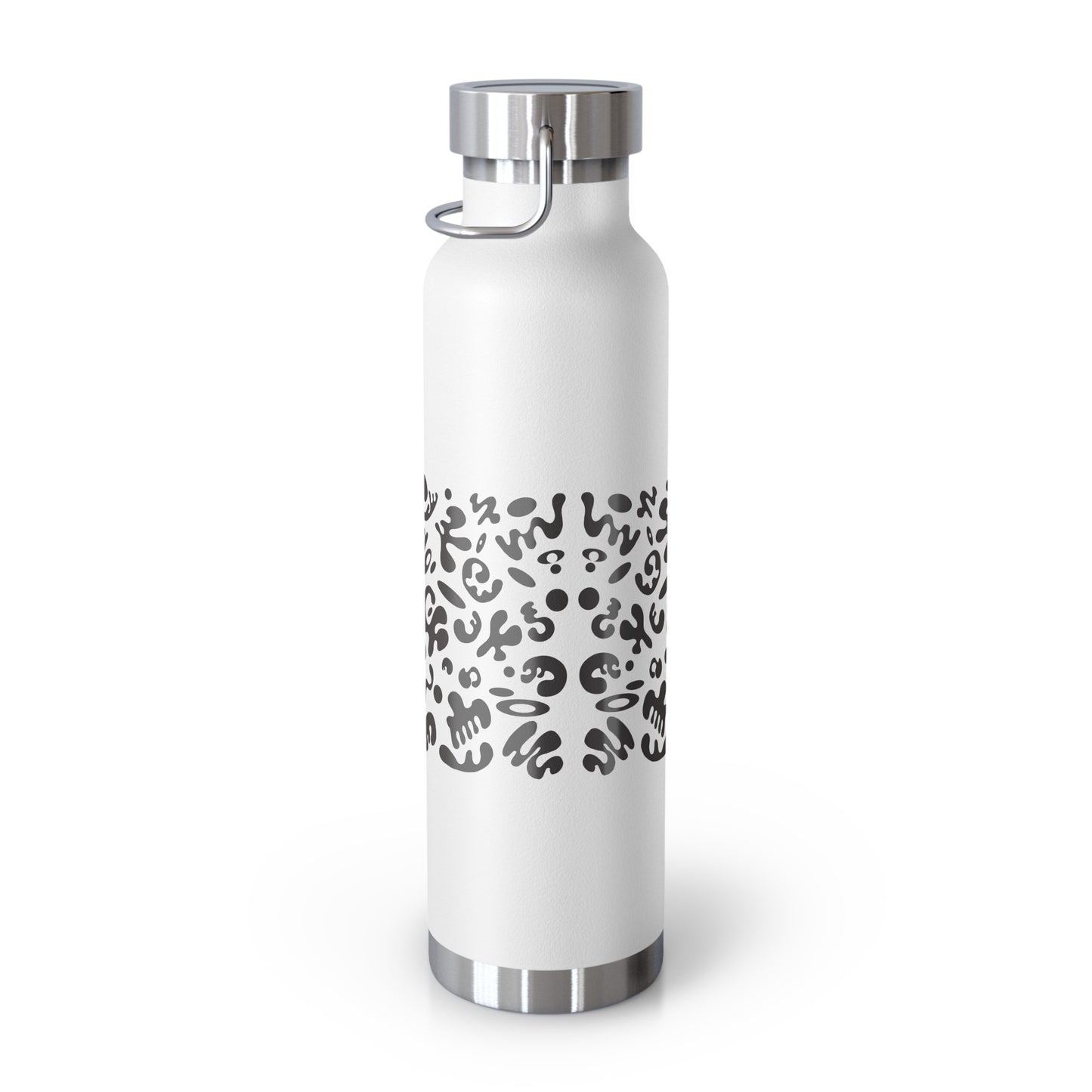 NOURISH'D COPPER VACUUM INSULATED BOTTLE - Smoke Black Print