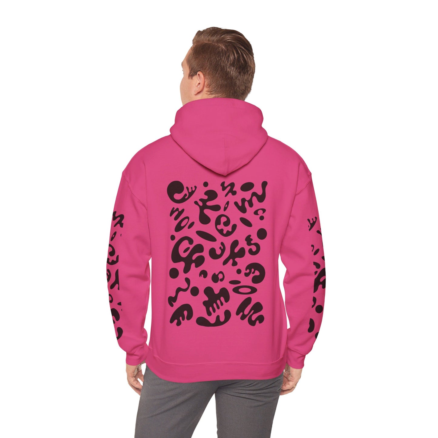 BRIGHT FUTURE UNISEX HEAVY BLEND™ HOODED SWEATSHIRT - Smoke Black Print