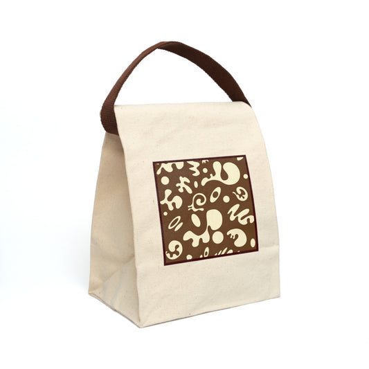 NOURISH'D CANVAS LUNCH BAG w STRAP - Natural OG