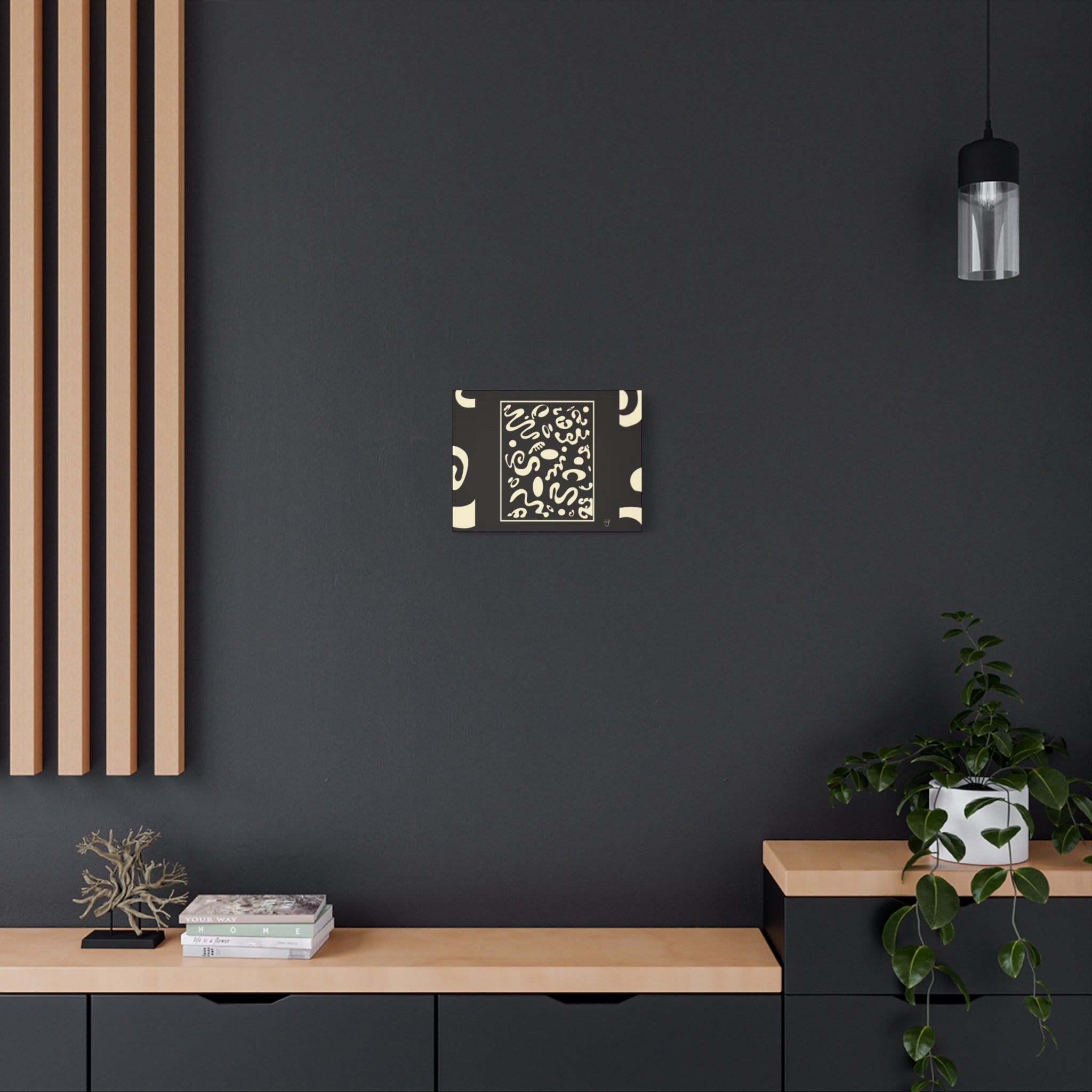 Spotlight Art Framed Stretched Matte Canvas