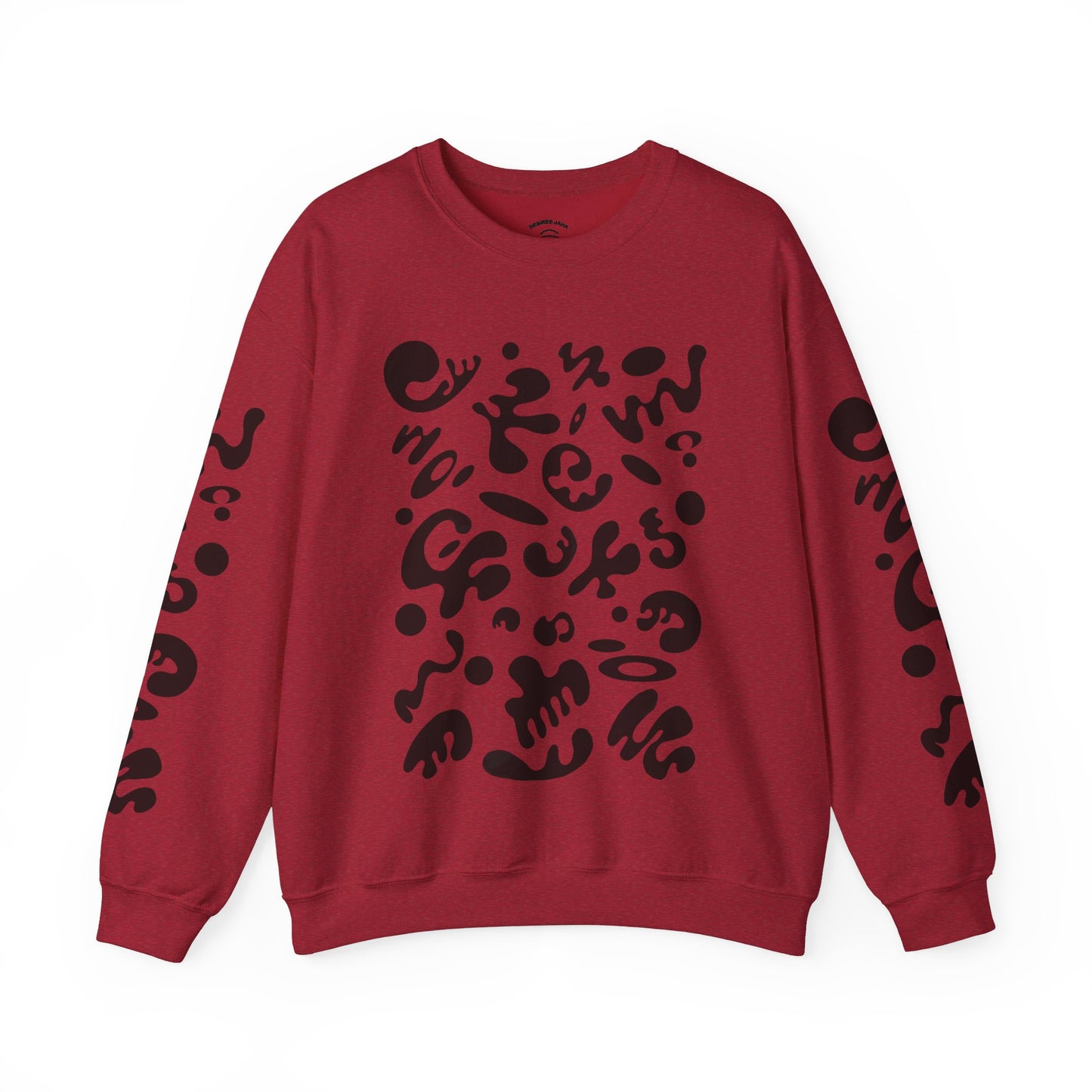 PURE IMAGINATION UNISEX HEAVY BLEND™ CREWNECK SWEATSHIRT - Smoke Black Print