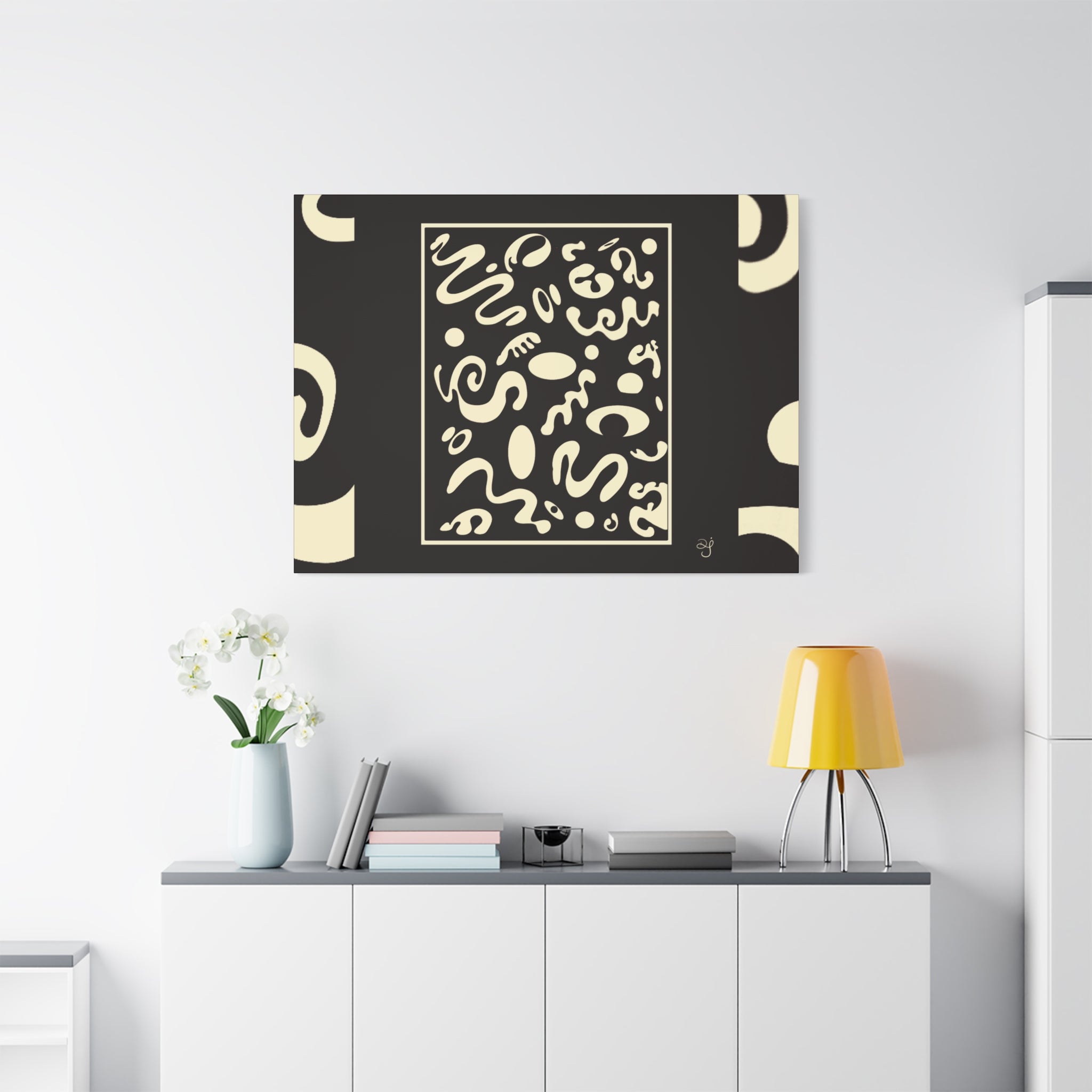 Spotlight Art Framed Stretched Matte Canvas