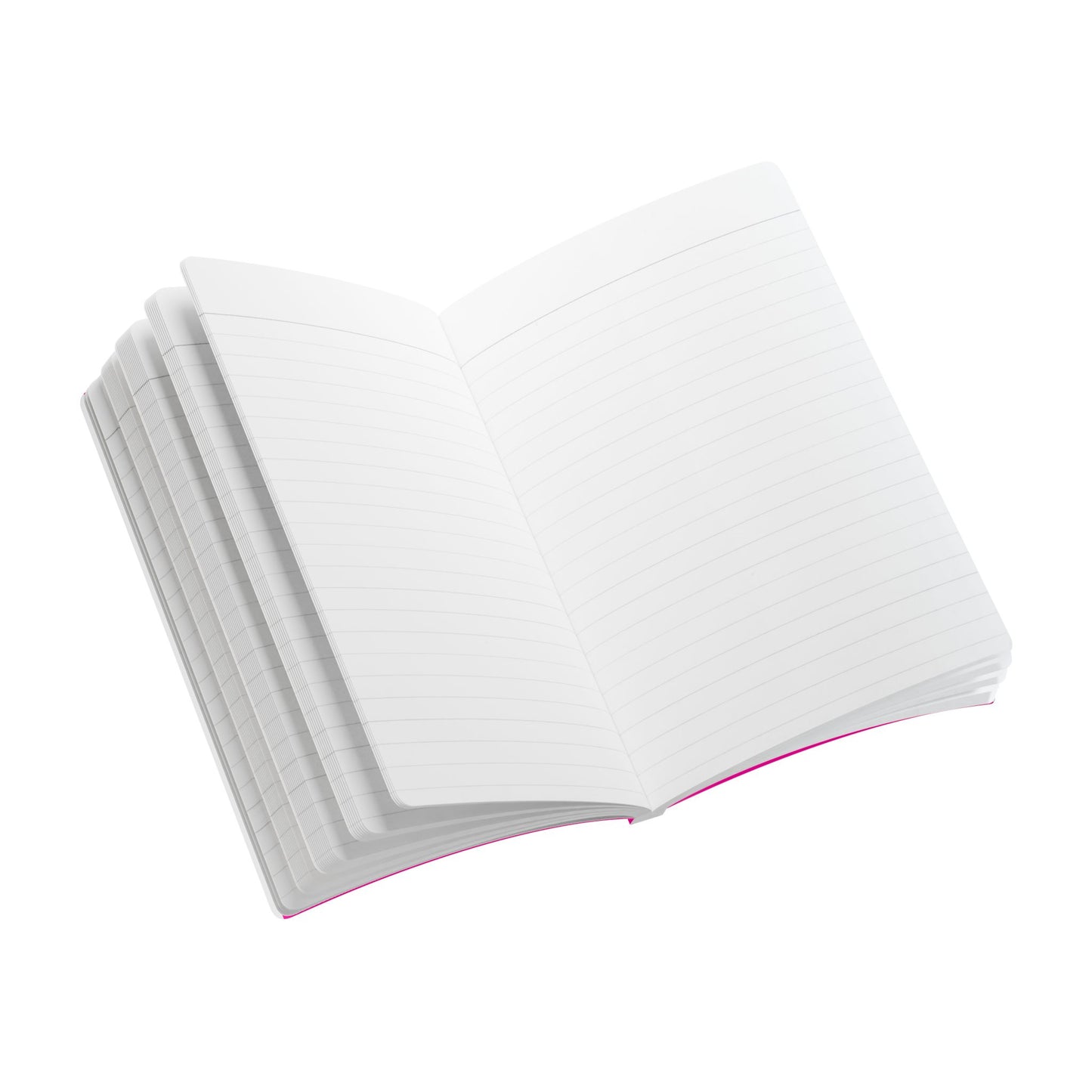 PURE IMAGINATION SOFTCOVER JOURNAL w INSIDE PRINTS + TEAR-OFF PAGES (RULED LINE) - Pink Matter