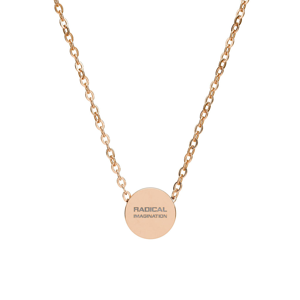 Radical Imagination Mini Engraved Circle Necklace