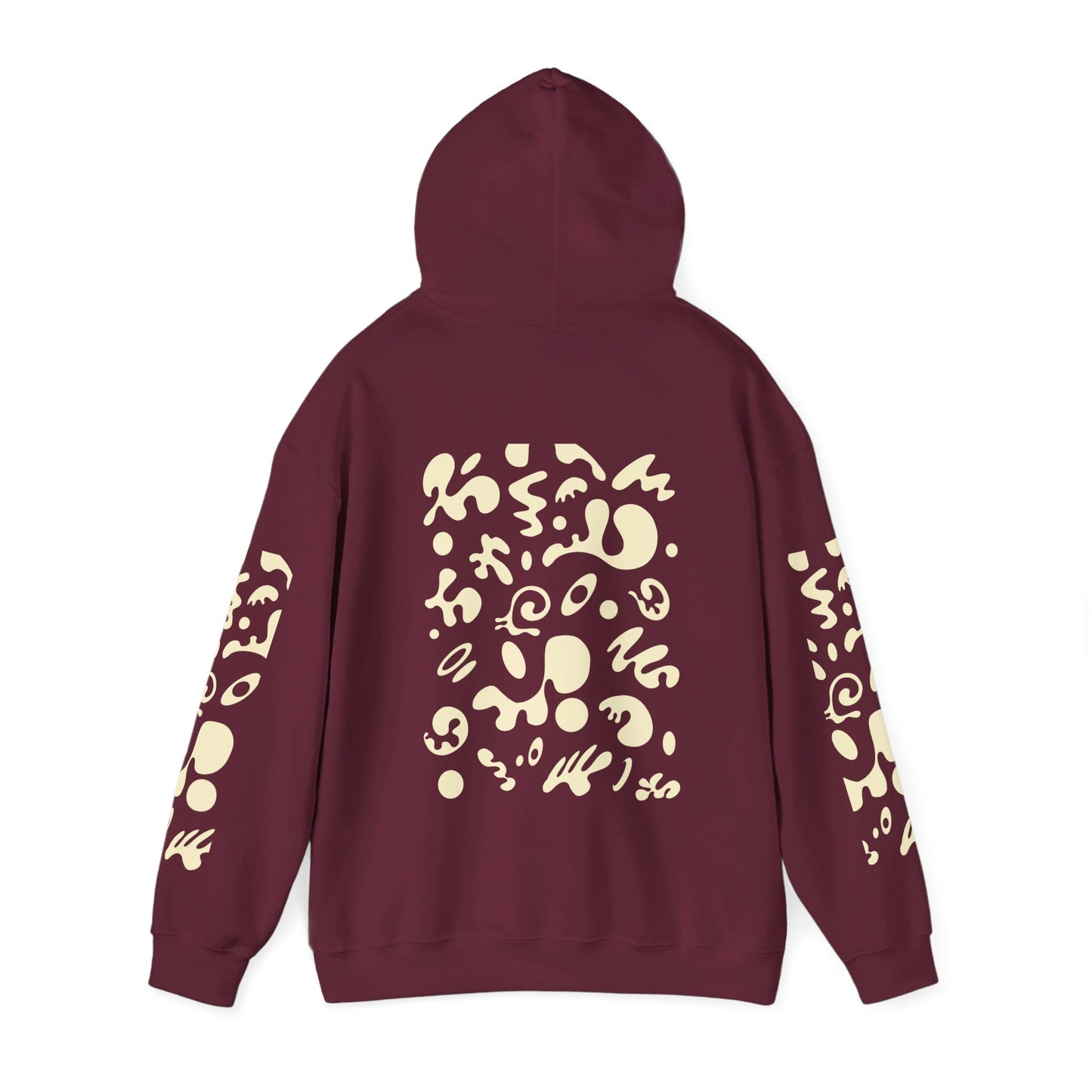 BRIGHT FUTURE UNISEX HEAVY BLEND™ HOODED SWEATSHIRT - Warm White Print