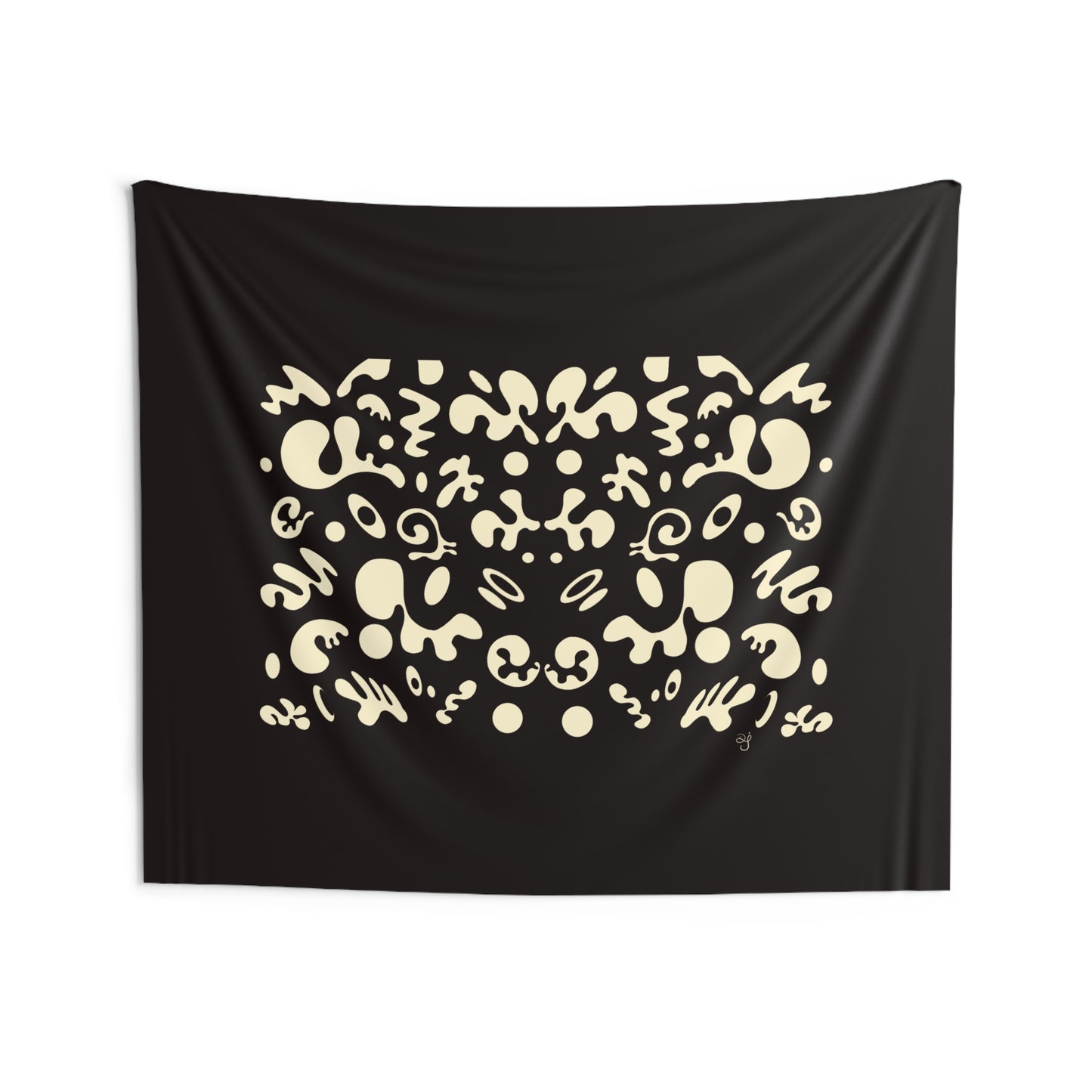 BRIGHT FUTURE INDOOR WALL TAPESTRY - Smoke Black