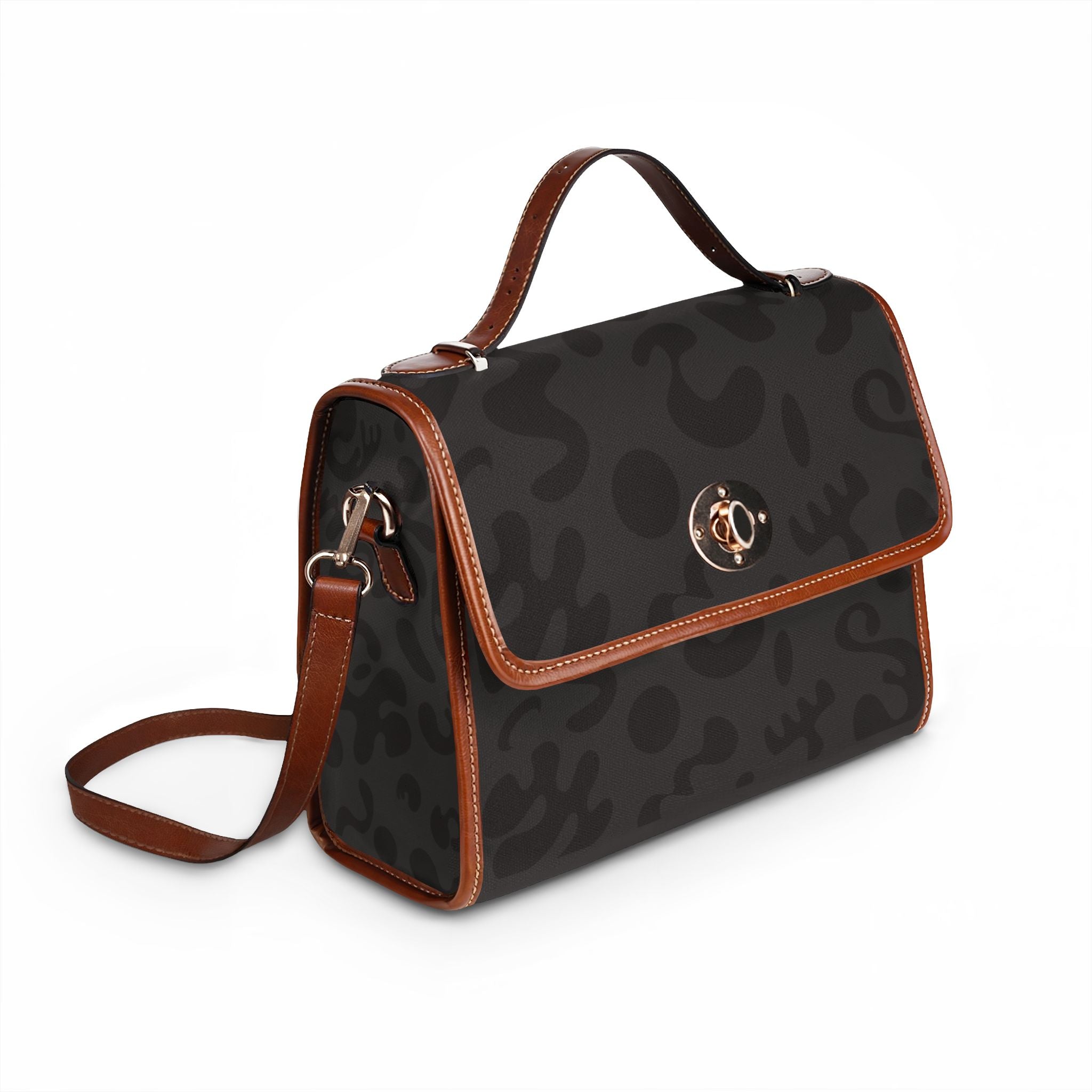 Pure Imagination Waterproof Canvas Handbag — Charcoal