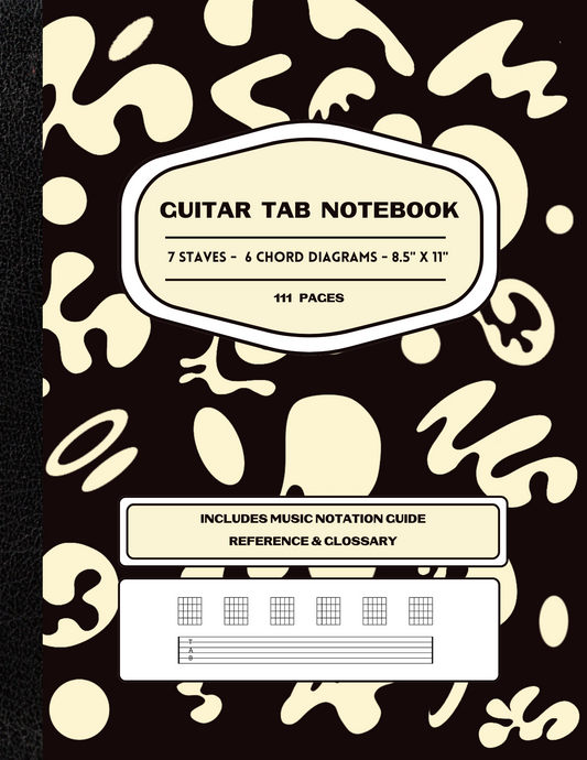 Jaha Musician Guitar Tab Manuscript Paper Digital Notebook