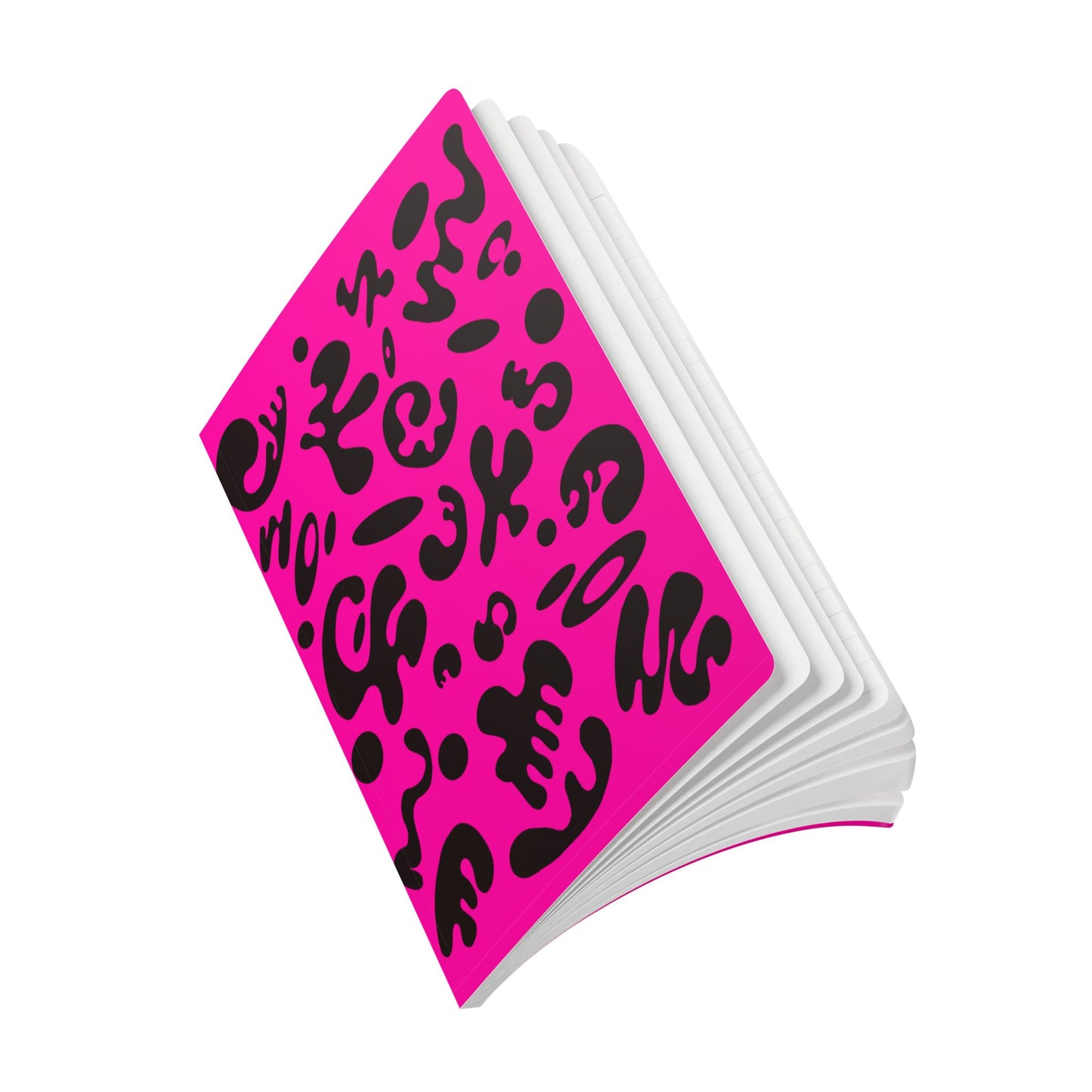 PURE IMAGINATION SOFTCOVER JOURNAL w INSIDE PRINTS + TEAR-OFF PAGES (RULED LINE) - Pink Matter