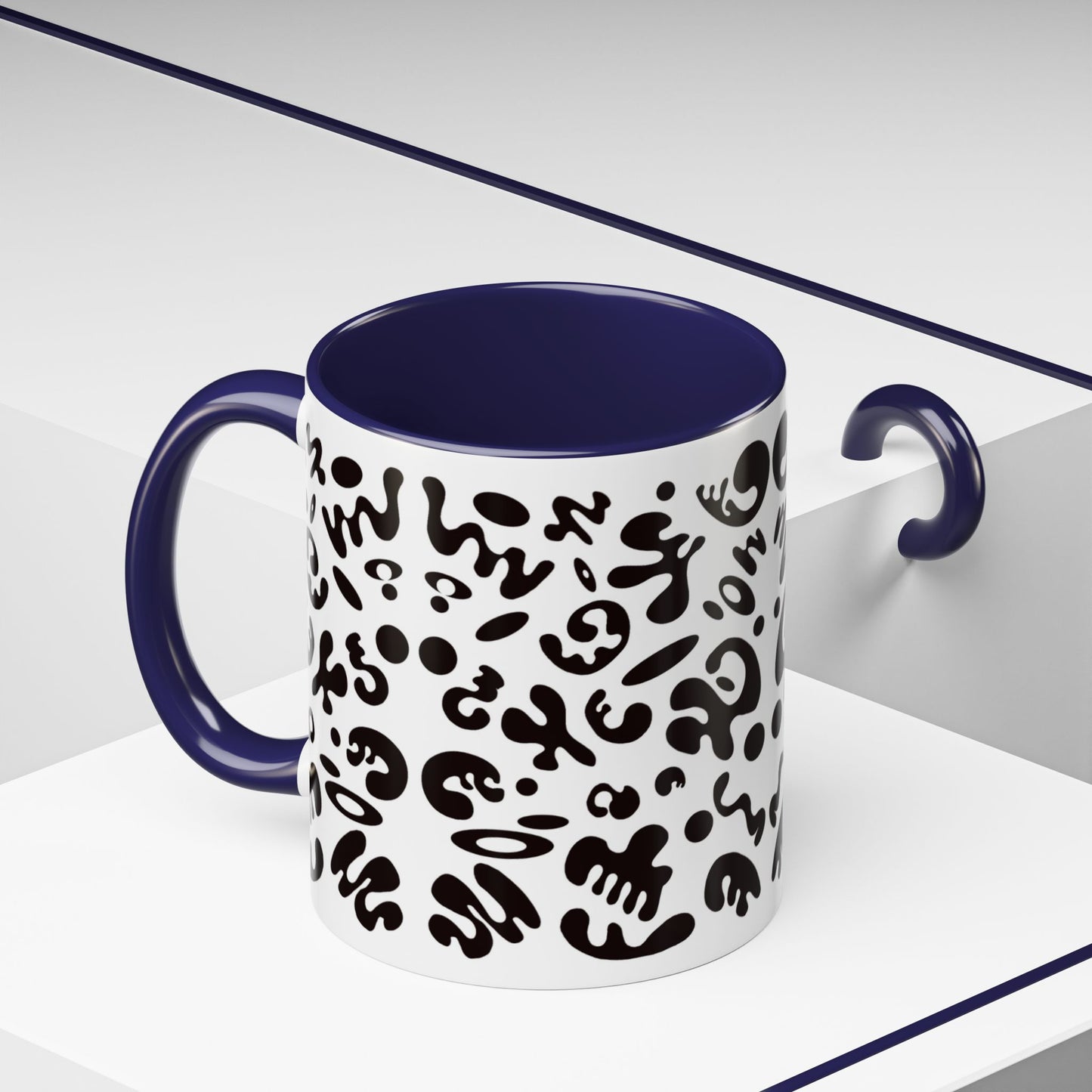 NOURISH'D COLOR ACCENT CERAMIC MUG