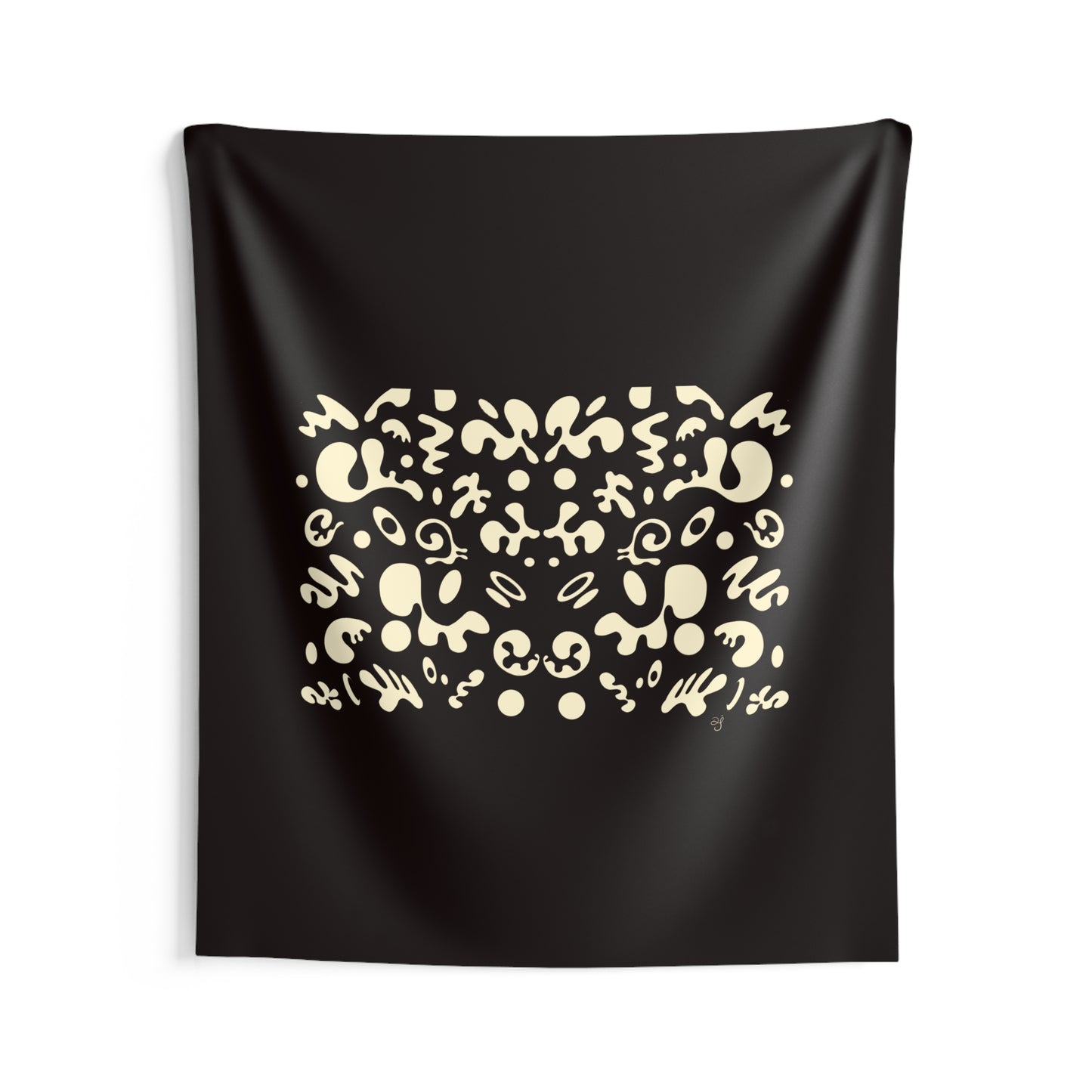 BRIGHT FUTURE INDOOR WALL TAPESTRY - Smoke Black